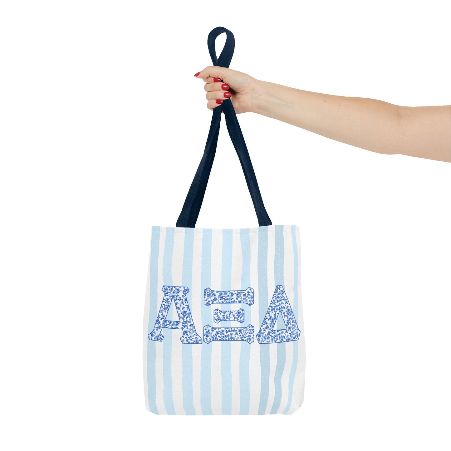 A Xi Style Gift | Floral Sorority Inspired Tote Bag | Greek Life Bag | Big Little Reveal | Cute Campus Tote, Cute Bid Day Bag