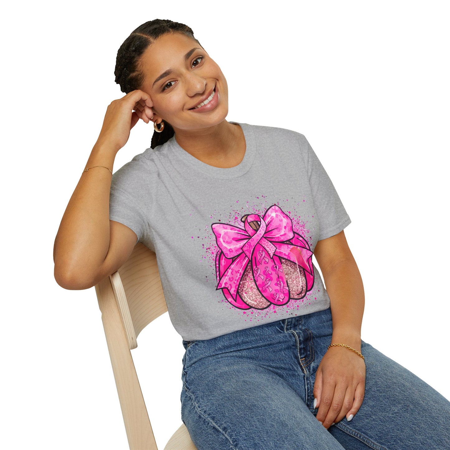 Breast Cancer Awareness, Breast Cancer, Faith, Hope Cure Inspired Softstyle T-Shirt, Inspirational Gift, Cancer Awareness Shirt