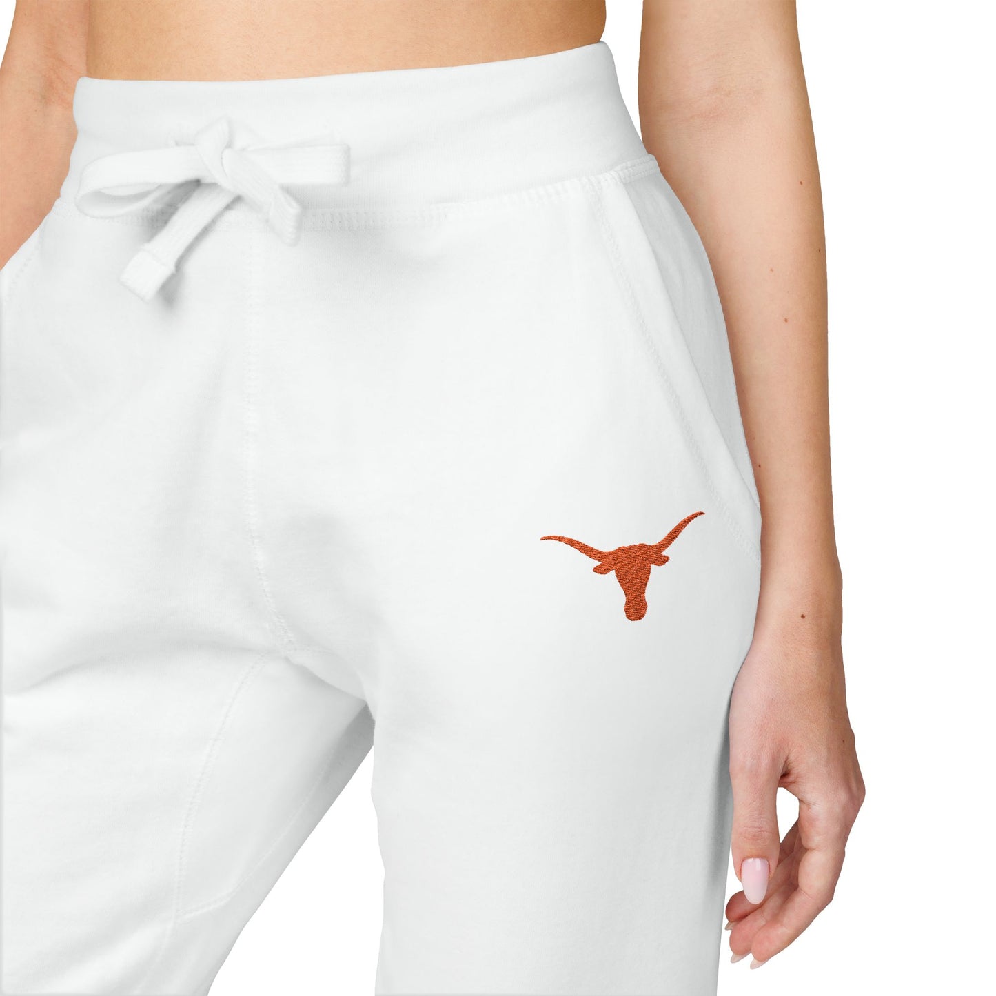 Embroidered Texas Unisex Fleece Sweatpants | Texas Game Day Loungewear | Matching Crewneck Sold Separately