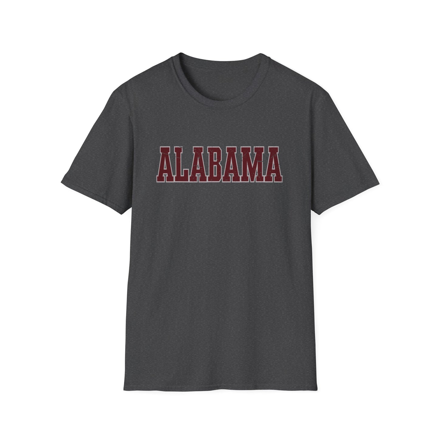 Alabama Distressed Varsity Tee | Vintage Crimson Game Day Shirt | Southern Spirit Unisex T-Shirt | Retro College Style | Game Day Gear
