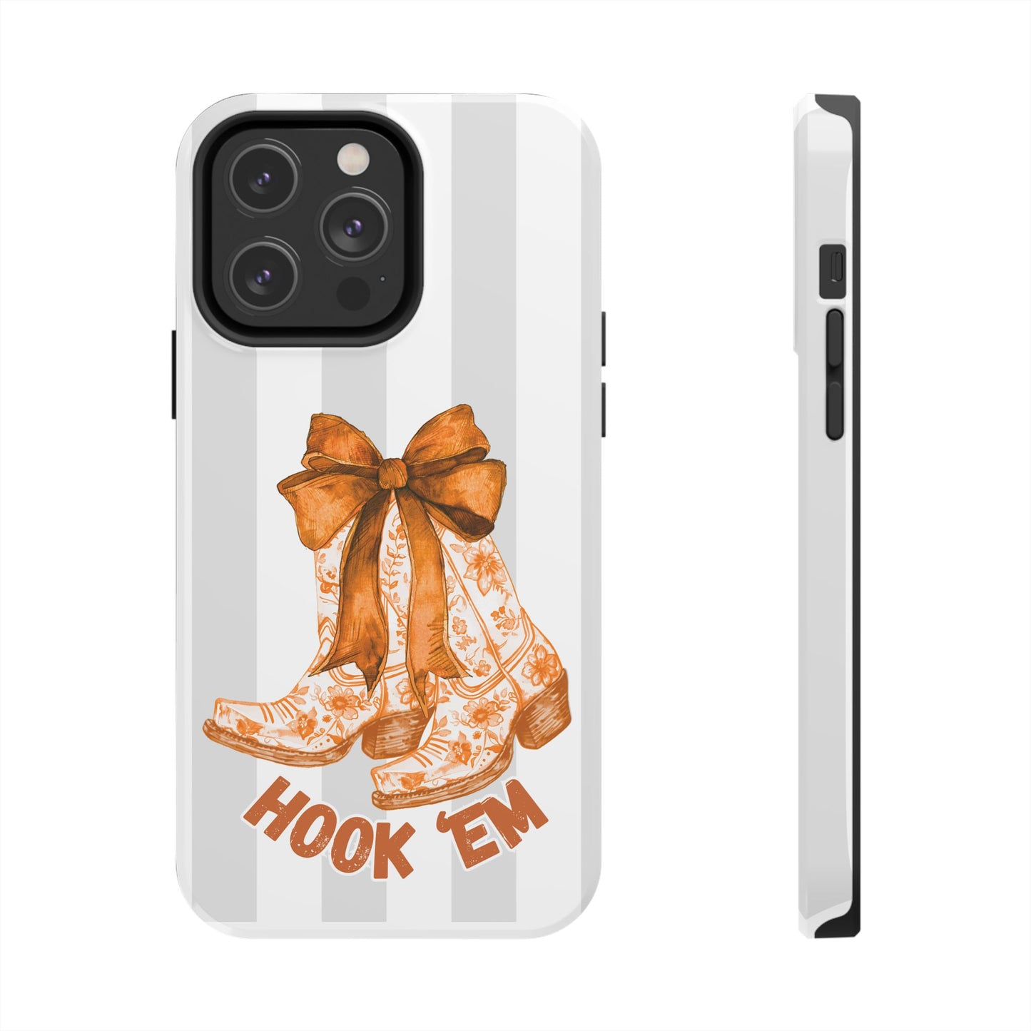 Texas Tough Phone Case, College Team Accessory, Longhorns, Graduation Gift, Student Gifts