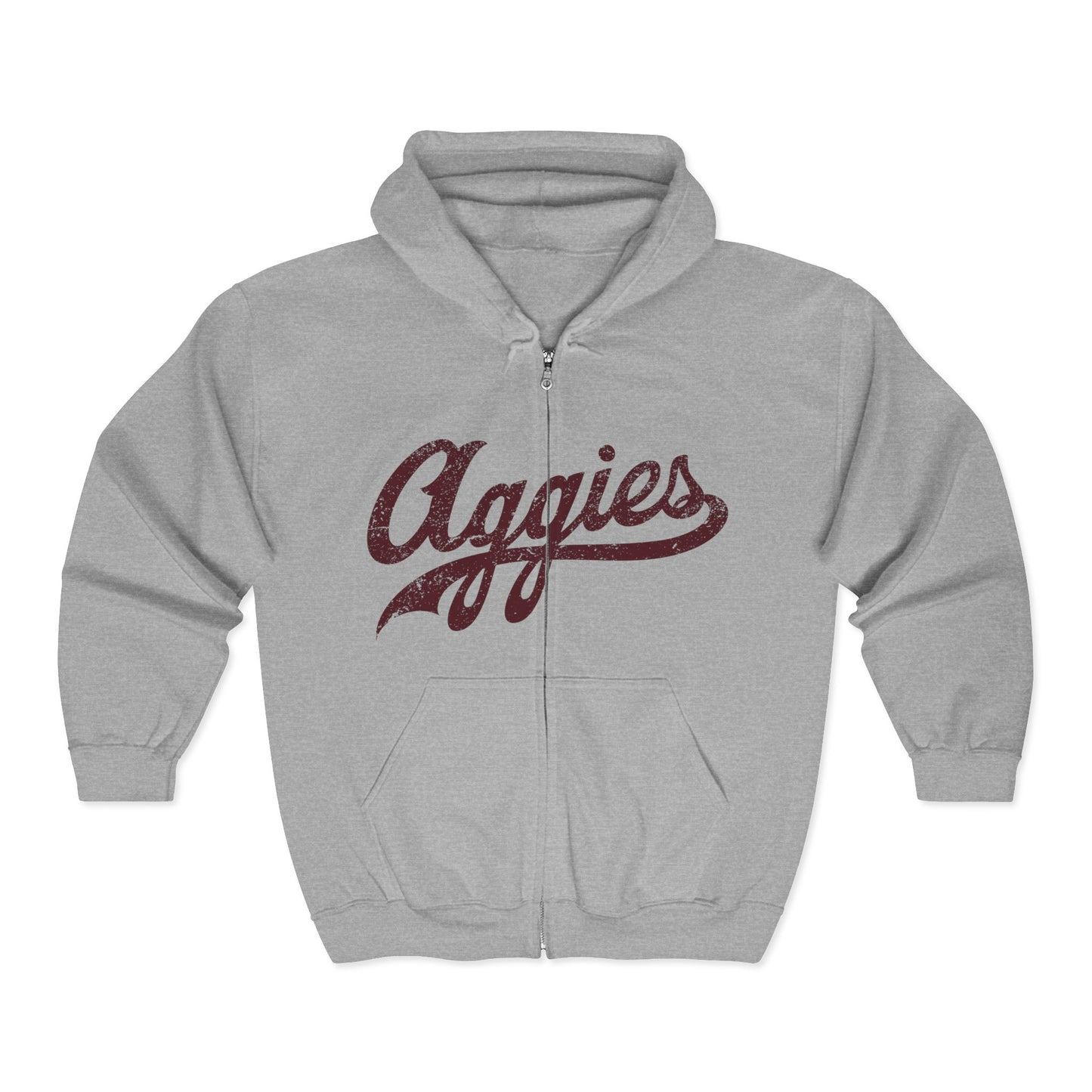 Aggies Full Zip Hoodie - Perfect for Game Days, Casual Outings, Fall Fashion, and Gifts for Fans, Aggies, Game Day Gear