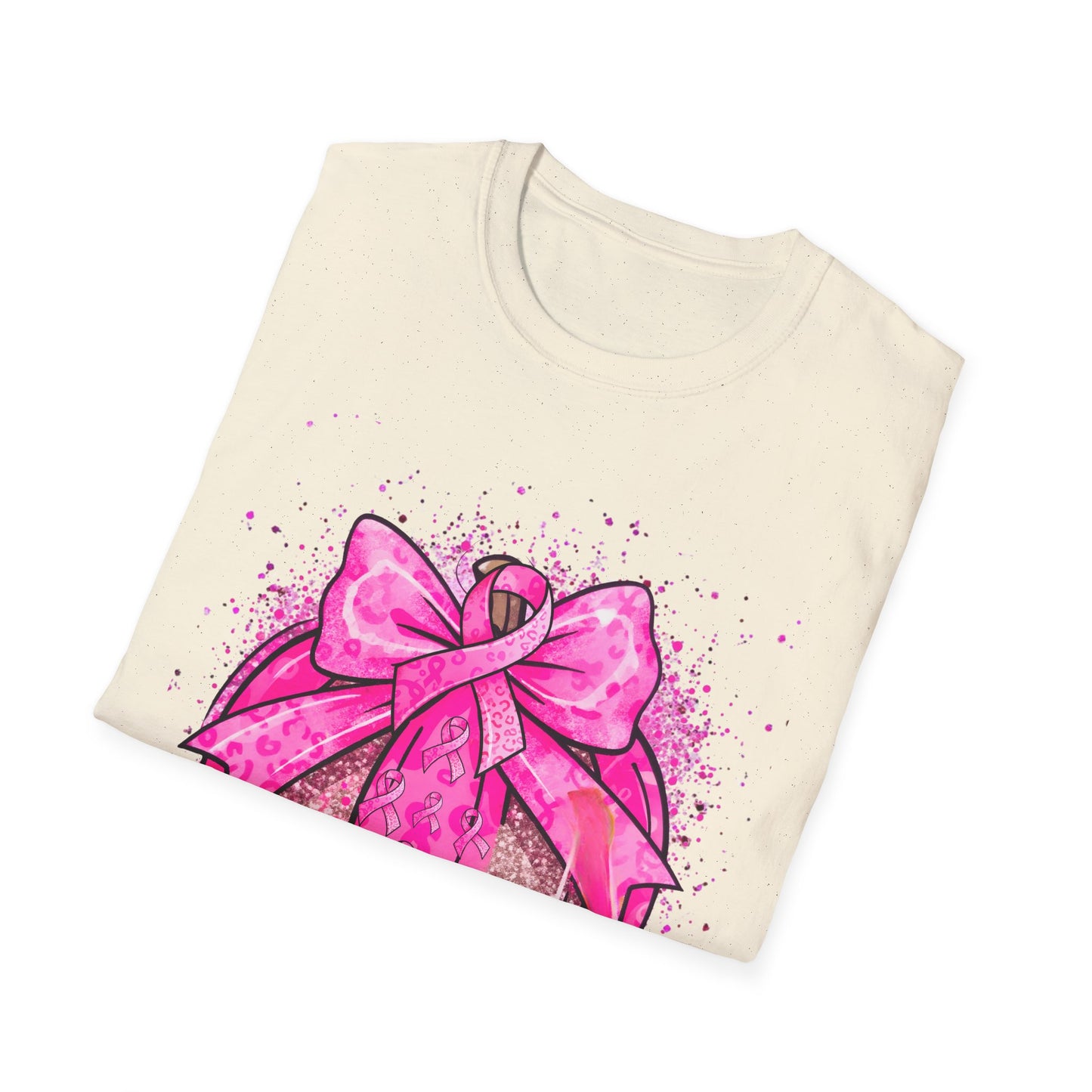 Breast Cancer Awareness, Breast Cancer, Faith, Hope Cure Inspired Softstyle T-Shirt, Inspirational Gift, Cancer Awareness Shirt