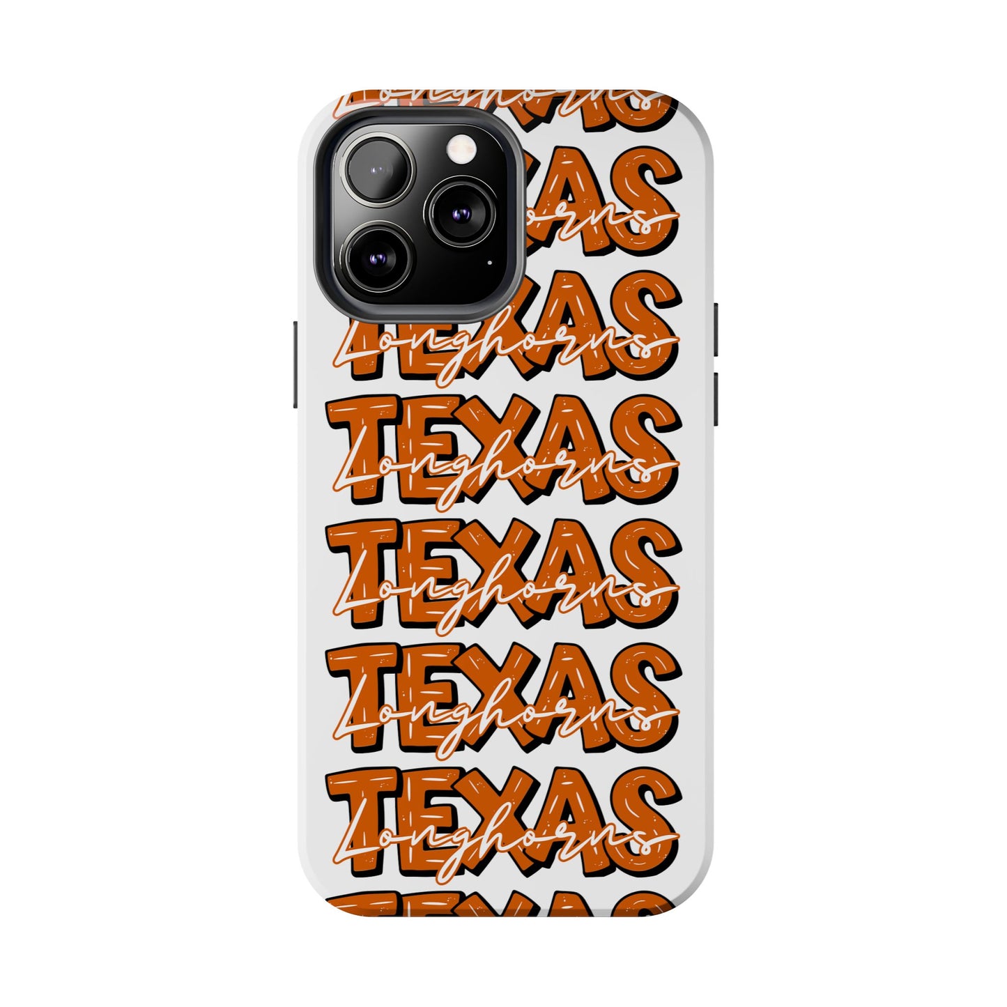 Texas Longhorn Tough Phone Case, Durable iPhone Cover for Texas Lovers, Unique Gift for Graduates, College Students, Southern Pride