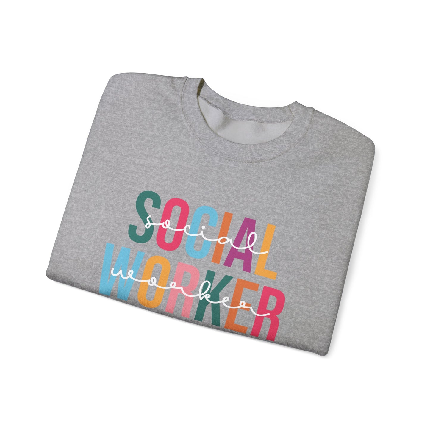 Social Worker Appreciation Crewneck Sweatshirt, Gift for Social Workers, Comfortable Unisex Sweat, Everyday Wear, Inspirational Apparel