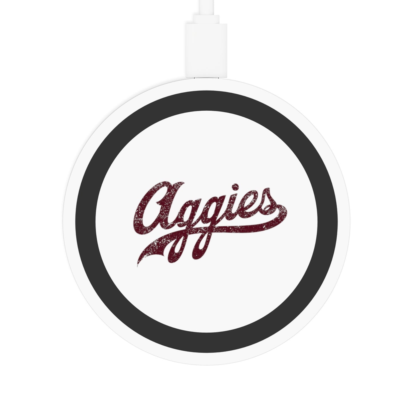 Aggies Wireless Charging Pad, College Football Fan Gift, Game Day Accessory, Sports Team Logo Decor, Dorm Decor