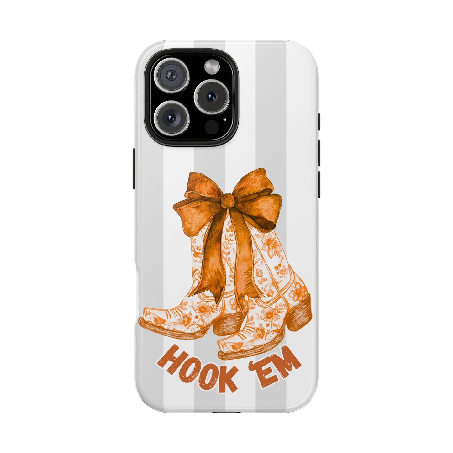 Texas Tough Phone Case, College Team Accessory, Longhorns, Graduation Gift, Student Gifts