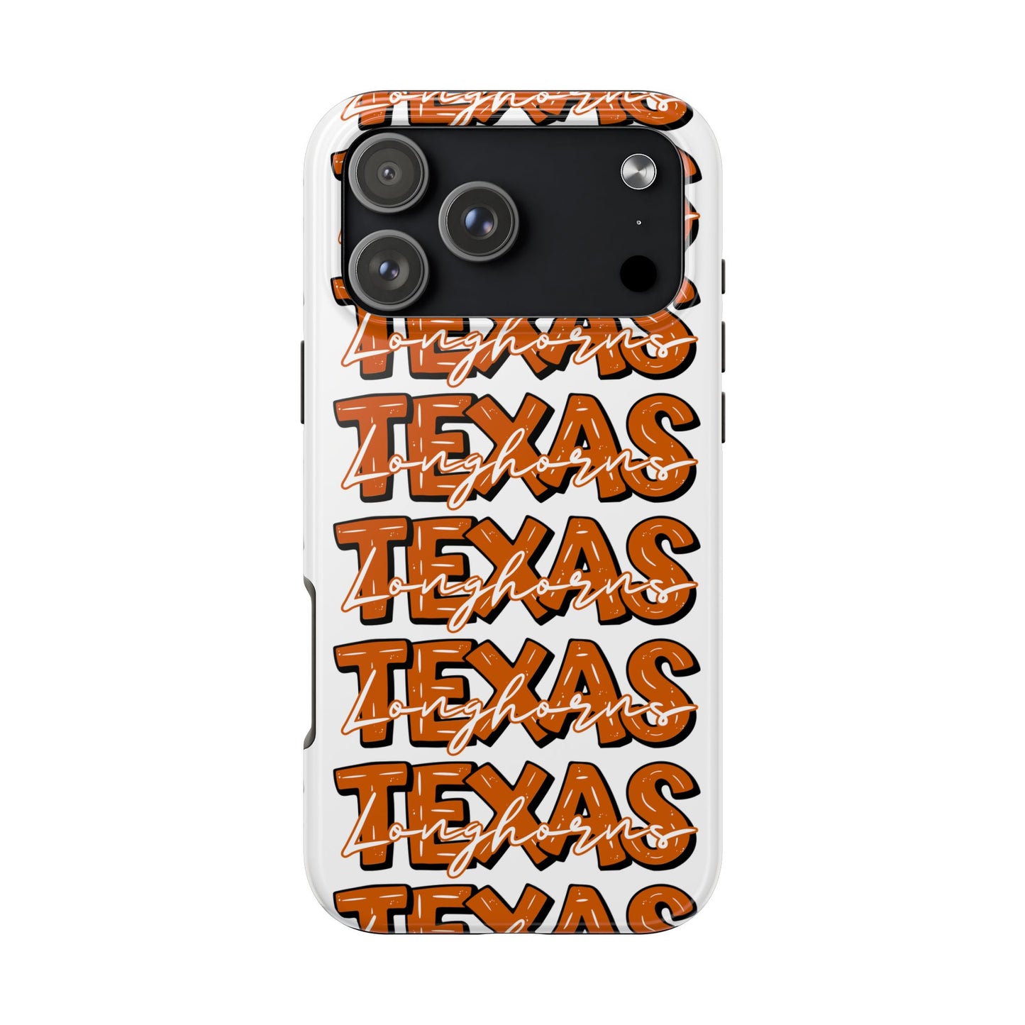 Texas Longhorn Tough Phone Case, Durable iPhone Cover for Texas Lovers, Unique Gift for Graduates, College Students, Southern Pride