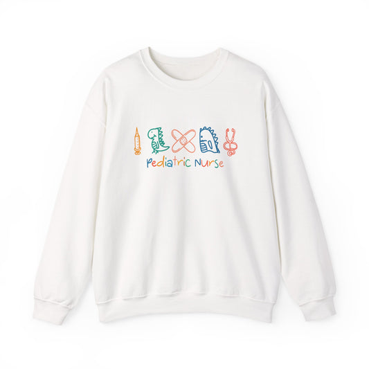 Pediatric Nurse Crewneck Sweatshirt - Healthcare Worker Gift, Hospital Apparel, Medical Professional Clothing, Nurse Appreciation, RN Gift