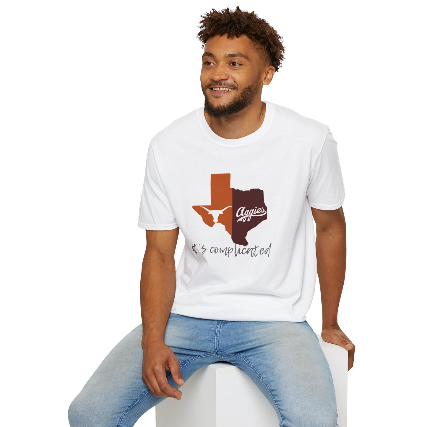 Texas Rivalry “It’s Complicated” Shirt | Longhorns vs Aggies Tee | House Divided College Game Day Shirt