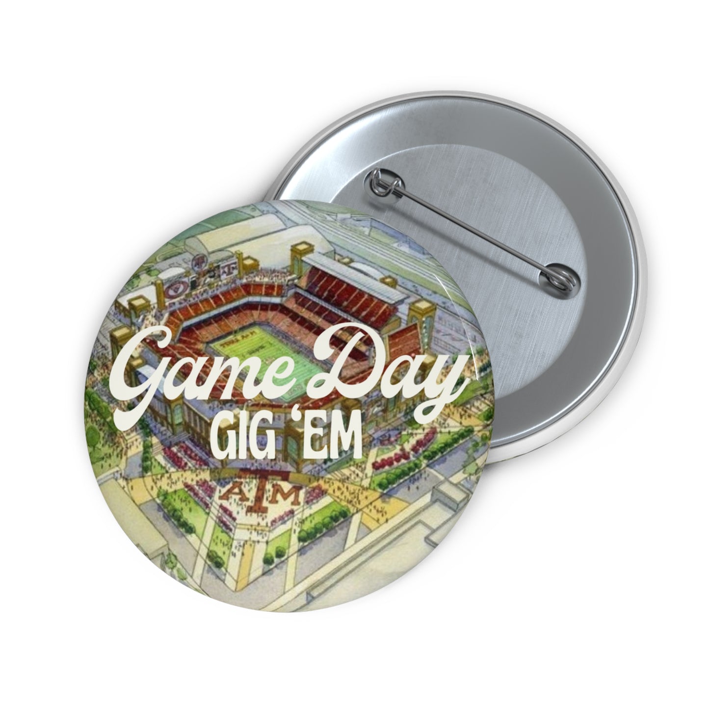 Aggies Game Day Pin | Aggie Game Day Accessory | Aggie Game Day Pin | Aggie Spirit Wear, Game Day Pin, Button