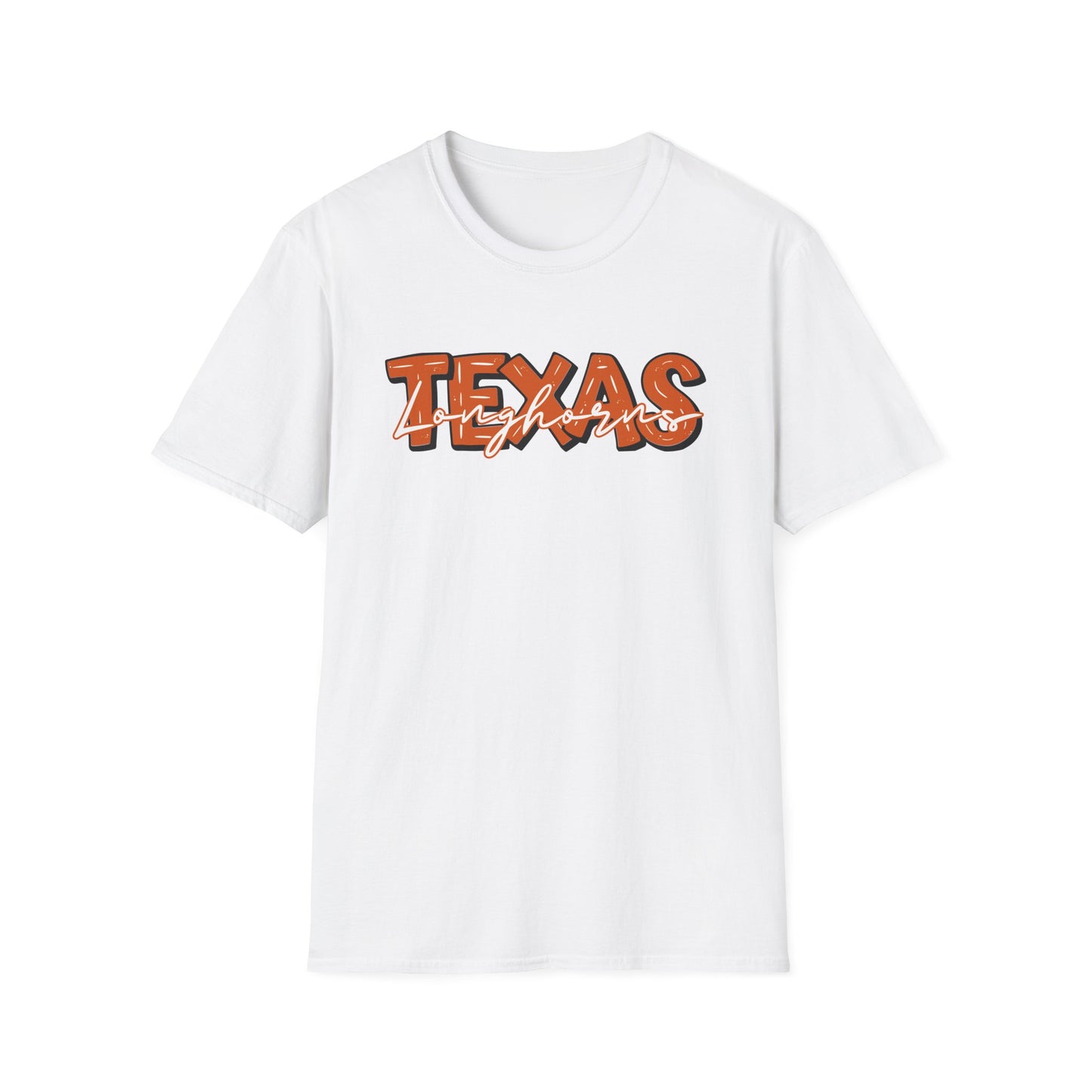 Texas Pride Unisex Softstyle T-Shirt, Casual Wear, Gift for Texans, Summer, Vacations, Festivals, Road Trips
