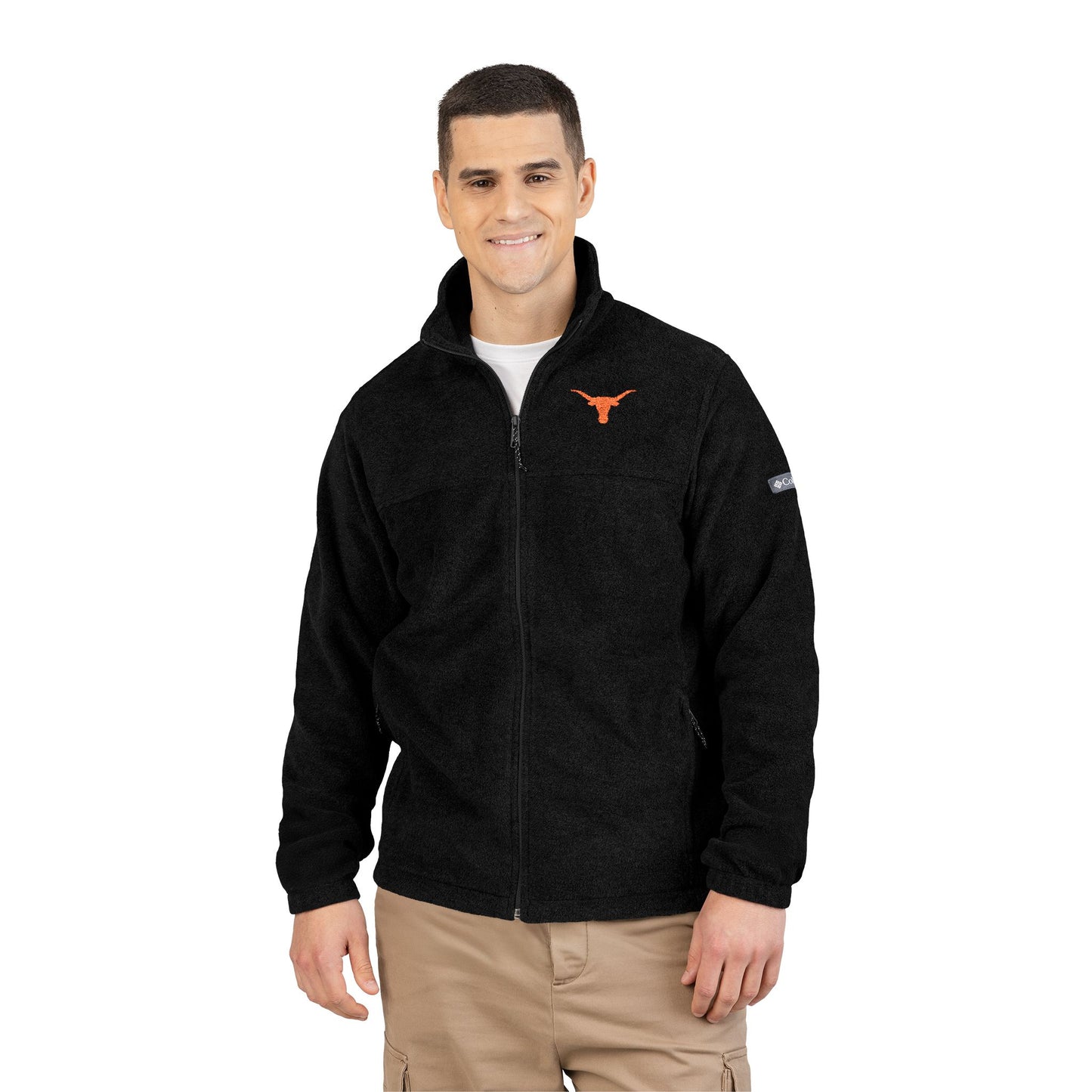 The University of Texas Longhorns Embroidered Columbia Fleece Jacket, Cozy Unisex Jacket, University of Texas Longhorns, UT Jacket