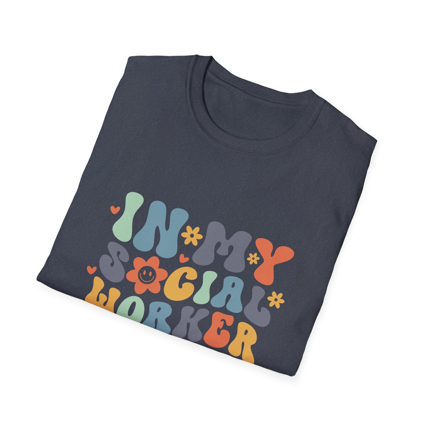 Social Worker Pride T-Shirt, Comfortable Tee, Gift for Social Workers, Flower Power Design, Casual Everyday Wear