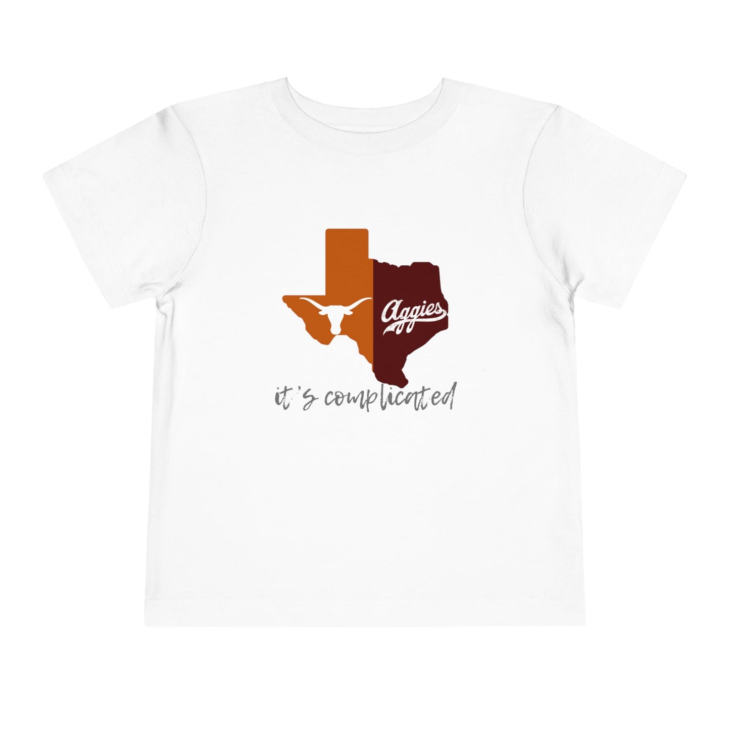 “It’s Complicated” Kids Texas Rivalry Tee – Longhorns vs. Aggies