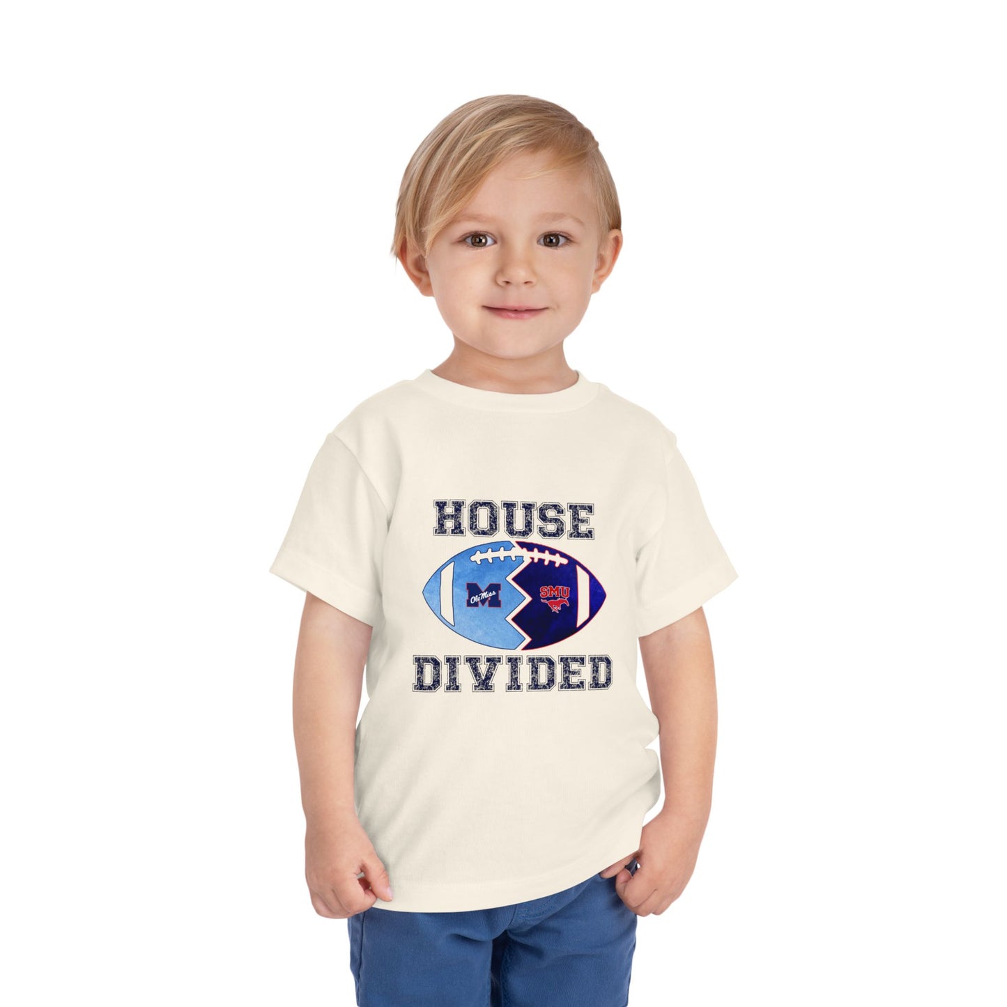 House Divided Toddler Shirt | Football Tee | Mixed College Family Shirt | Cute Game Day Outfit for Kids