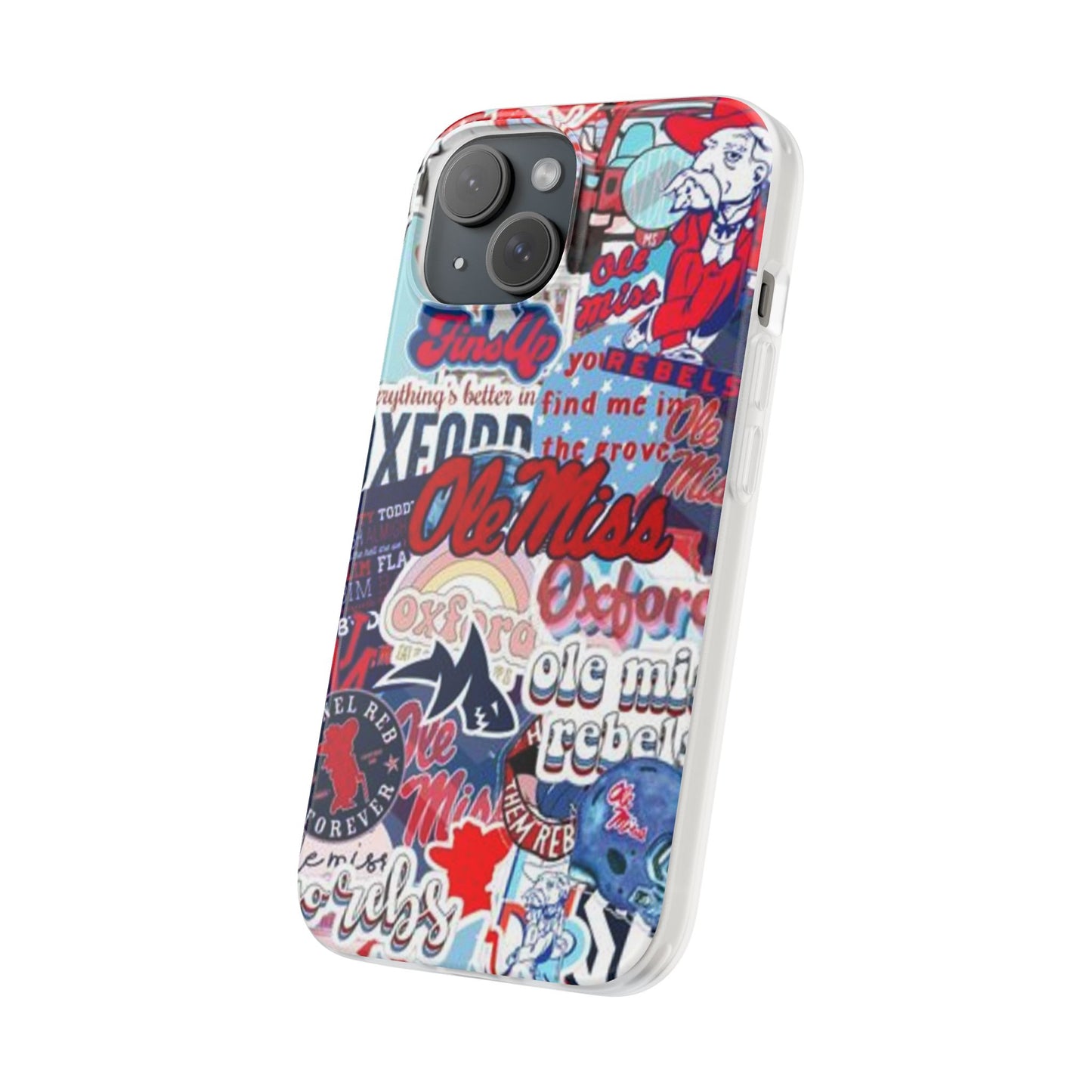 Ole Miss Pride Flexi Cases - Trendy Phone Cover for Fans, College Gear, Stylish Protection, Gift for Students, School Spirit Accessories