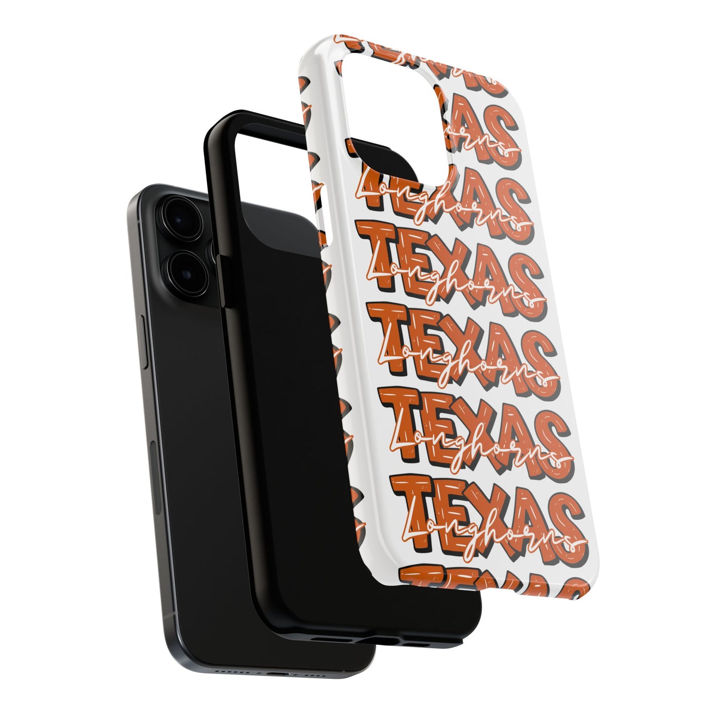 Texas Longhorn Tough Phone Case, Durable iPhone Cover for Texas Lovers, Unique Gift for Graduates, College Students, Southern Pride