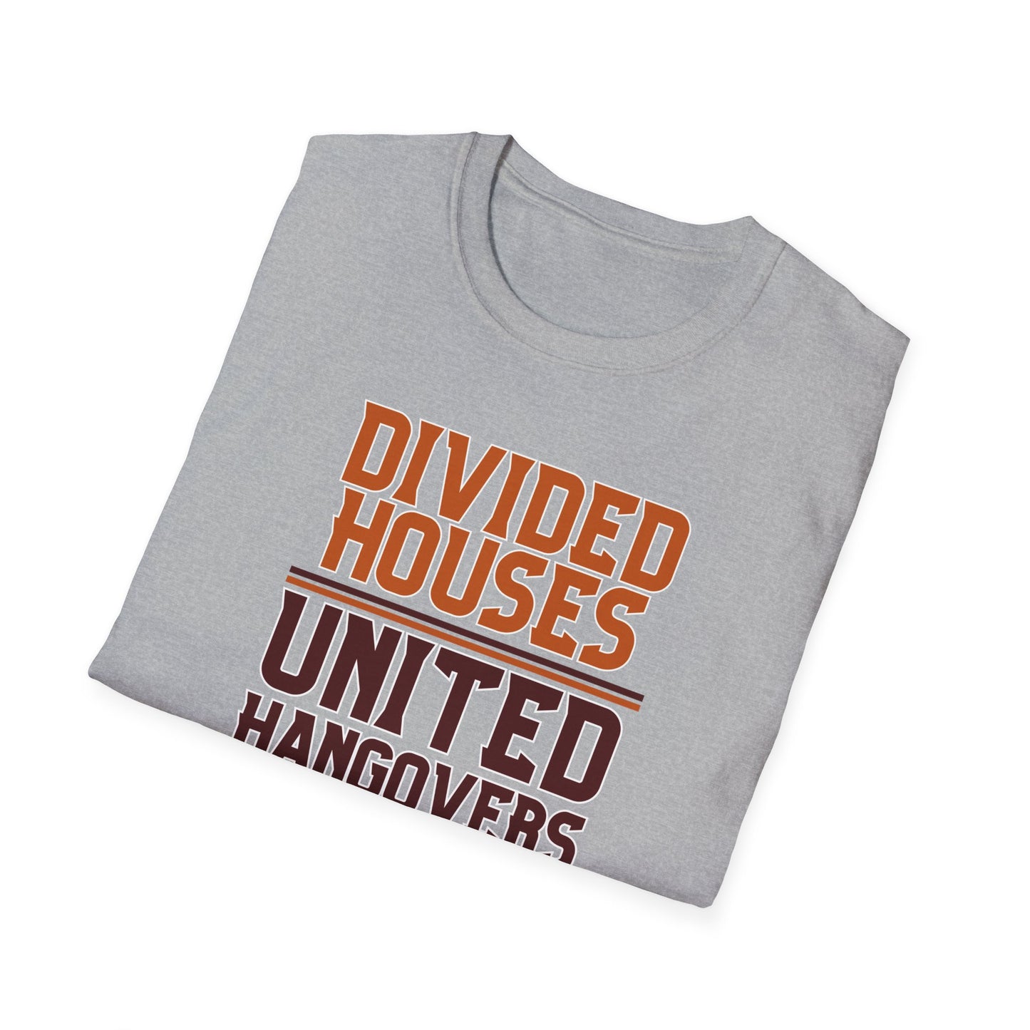 Divided Houses United Hangovers Texas Rivalry T-Shirt, Perfect for Longhorns and Aggies, Lonestar Showdown, House Divided