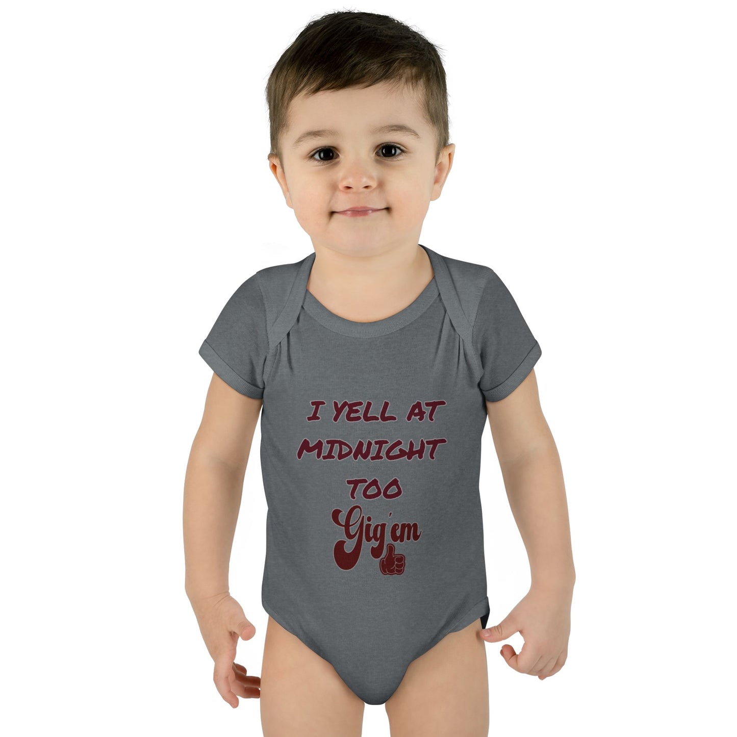I Yell at Midnight Too Aggies Baby Onesie, Midnight Yeller Baby, Funny Baby Gift, Newborn Outfit, Baby Shower Present, Aggies