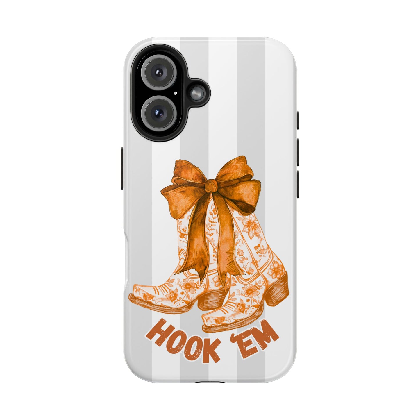 Texas Tough Phone Case, College Team Accessory, Longhorns, Graduation Gift, Student Gifts