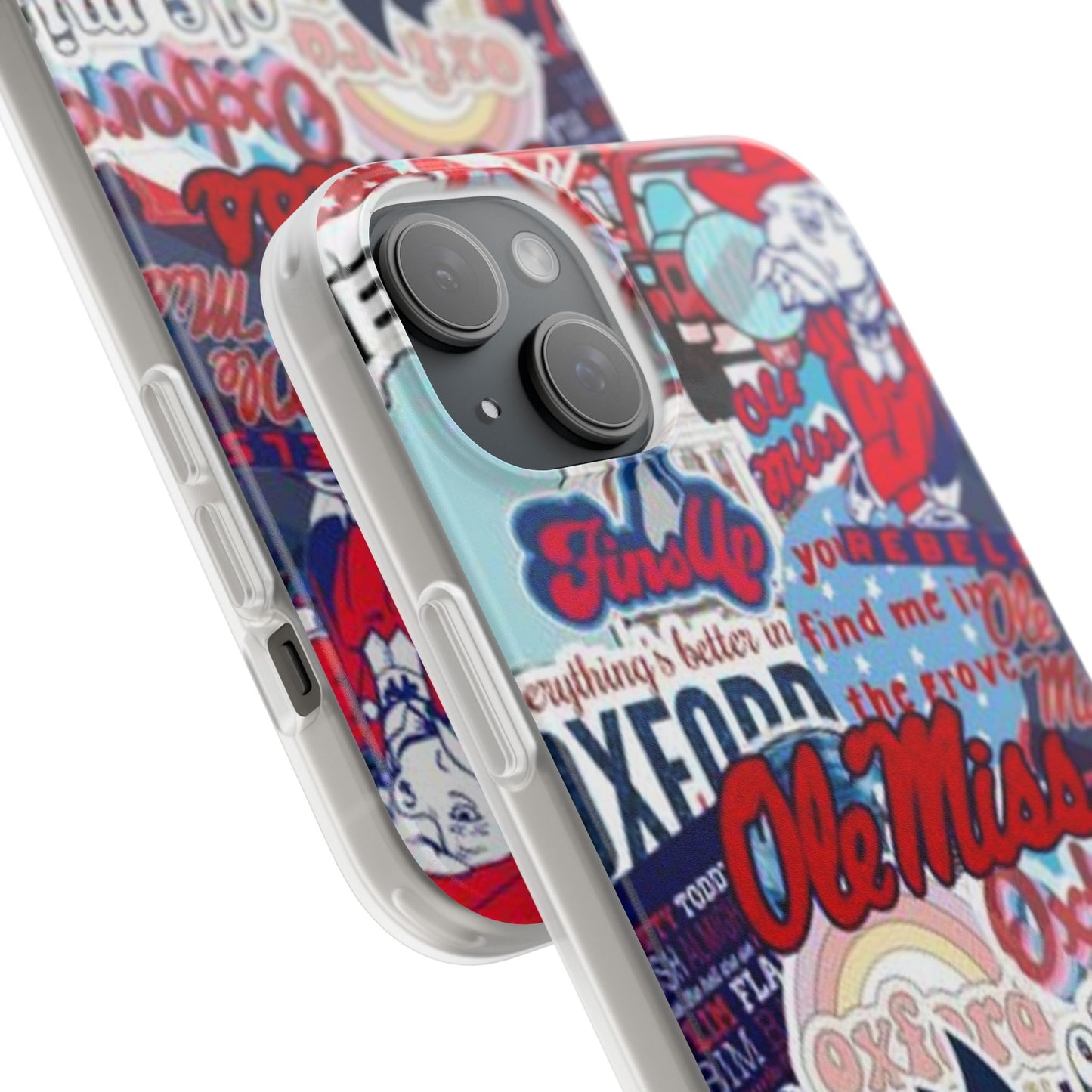 Ole Miss Pride Flexi Cases - Trendy Phone Cover for Fans, College Gear, Stylish Protection, Gift for Students, School Spirit Accessories