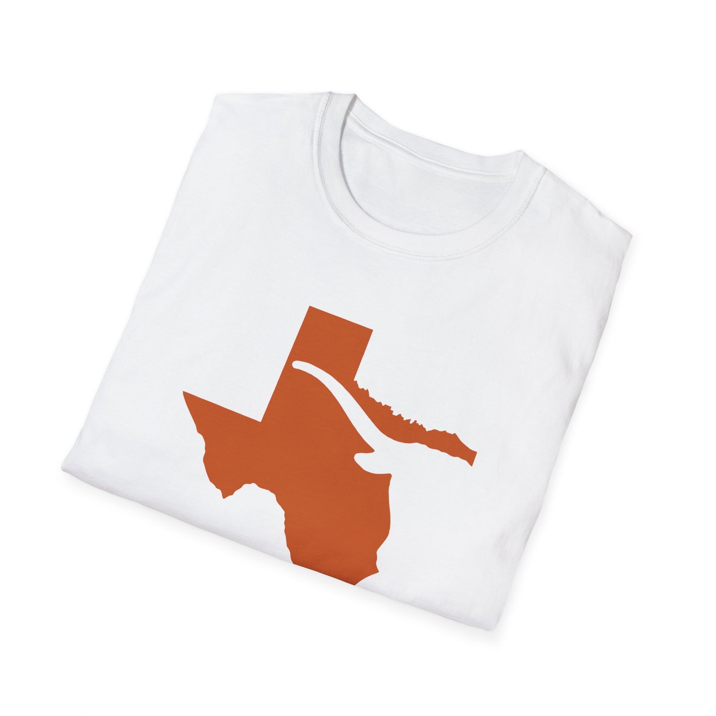 Texas Pride Tee | Burnt Orange State Outline Shirt | Southern Spirit Unisex Softstyle | Graduation Gift