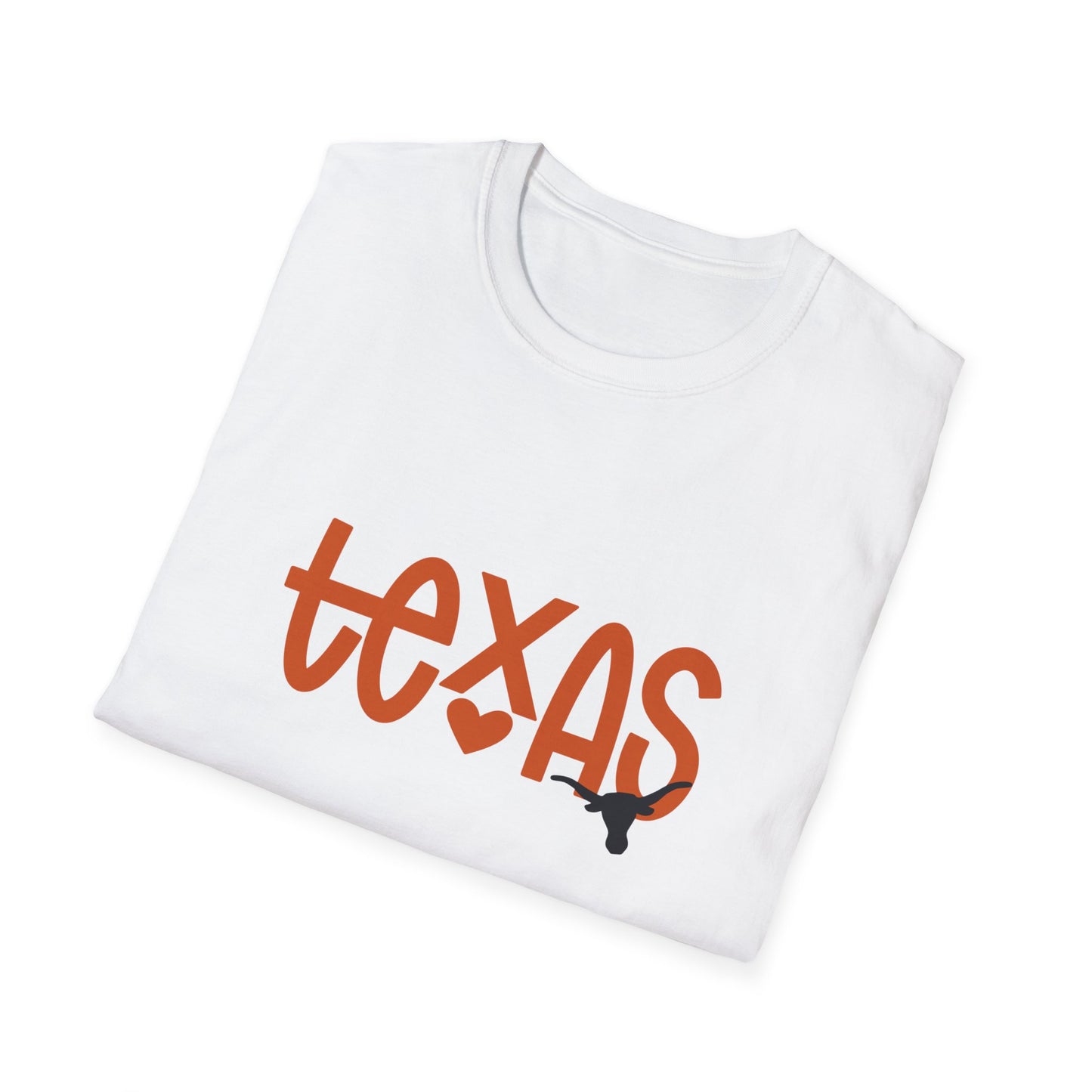 Texas Longhorns Softstyle T-Shirt, Unisex Graphic Tee, Perfect Gift for Texans, Casual Wear, Travel Souvenir
