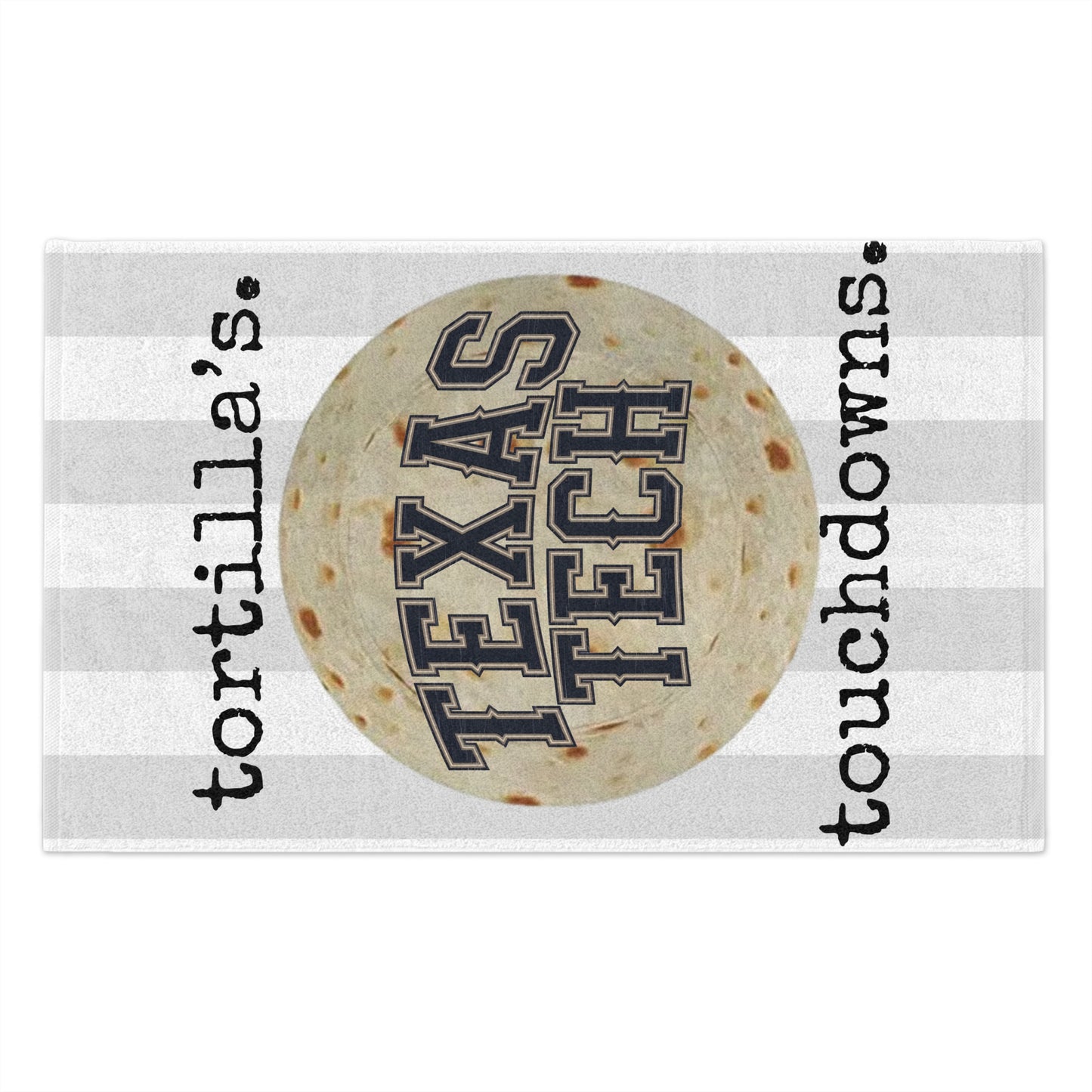 Tortillas & Touchdowns Rally Towel | Texas Game Day Spirit Towel | Funny Football Tailgate Towel | 11x18 Cheer Towel