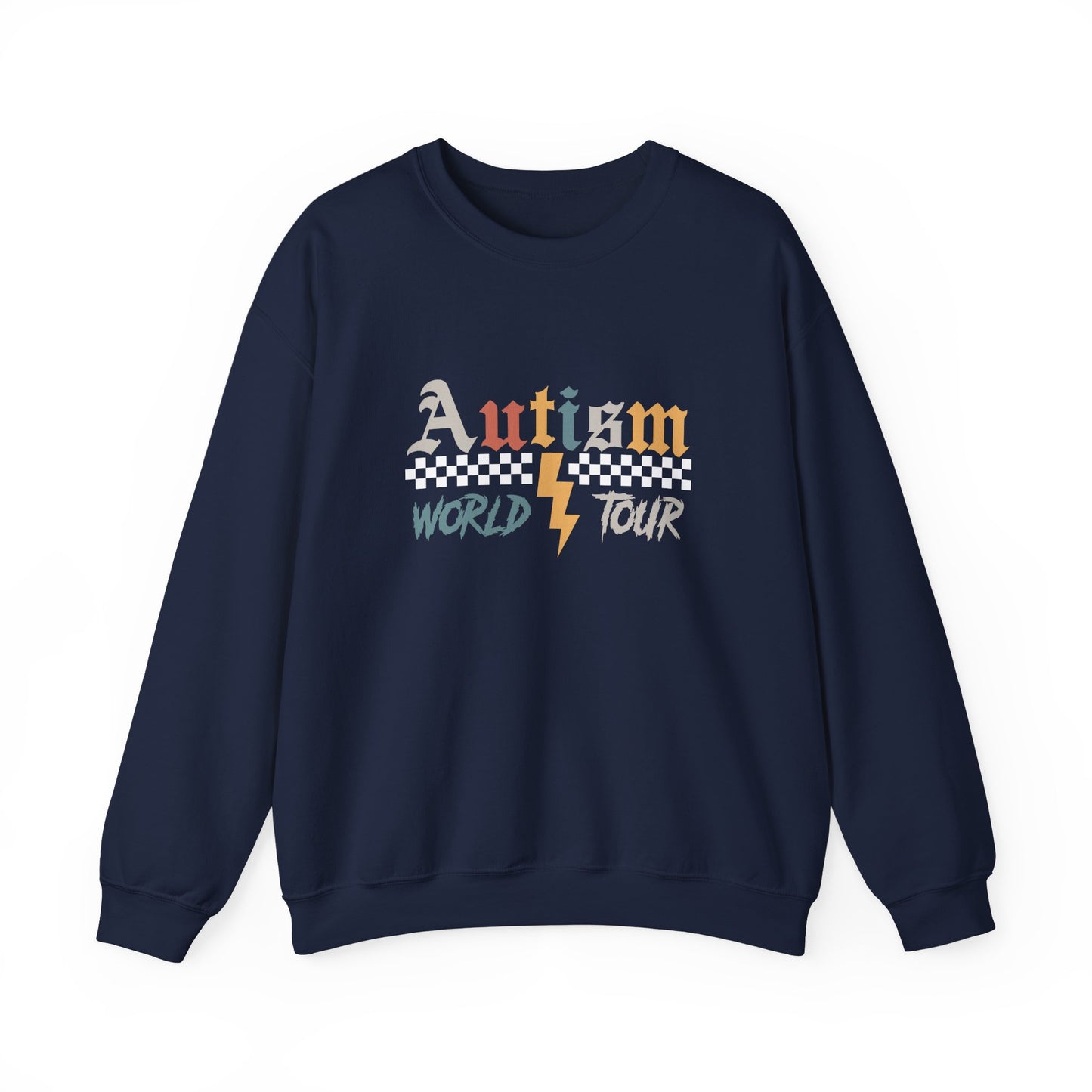 Autism Awareness Crewneck Sweatshirt, Unisex Sweatshirt, Gift for Autism Support, Love Needs No Words, Awareness Apparel