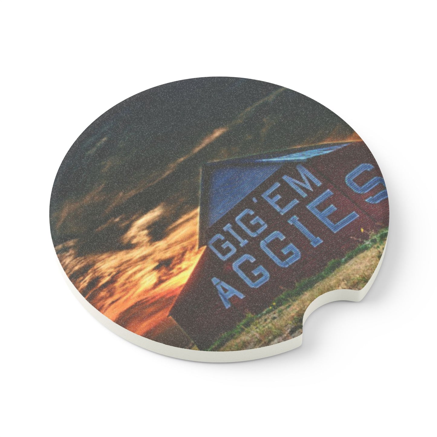 Aggies Barn Car Coaster, Fun Gift for Aggie Fans | Stocking Stuffer,  Aggie Car Decor, College Car Accessory