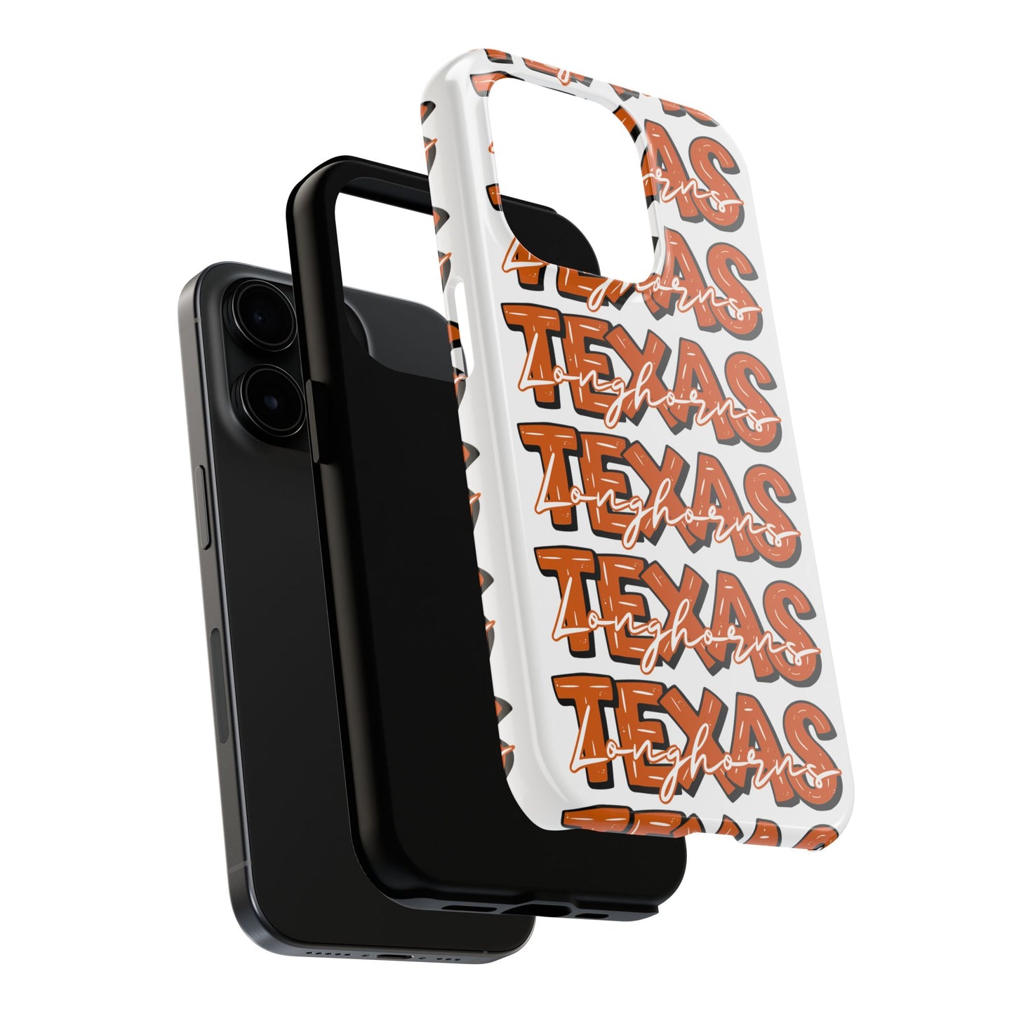 Texas Longhorn Tough Phone Case, Durable iPhone Cover for Texas Lovers, Unique Gift for Graduates, College Students, Southern Pride