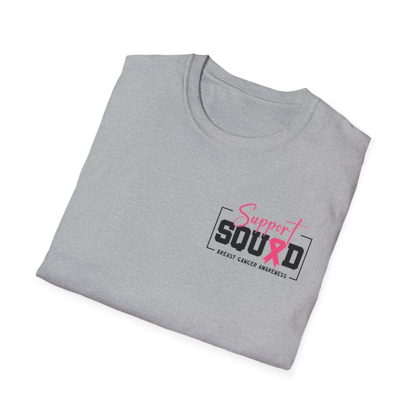 Breast Cancer Awareness, Breast Cancer, Faith, Hope Cure Inspired Softstyle T-Shirt, Cancer Awareness Shirt, Support Squad