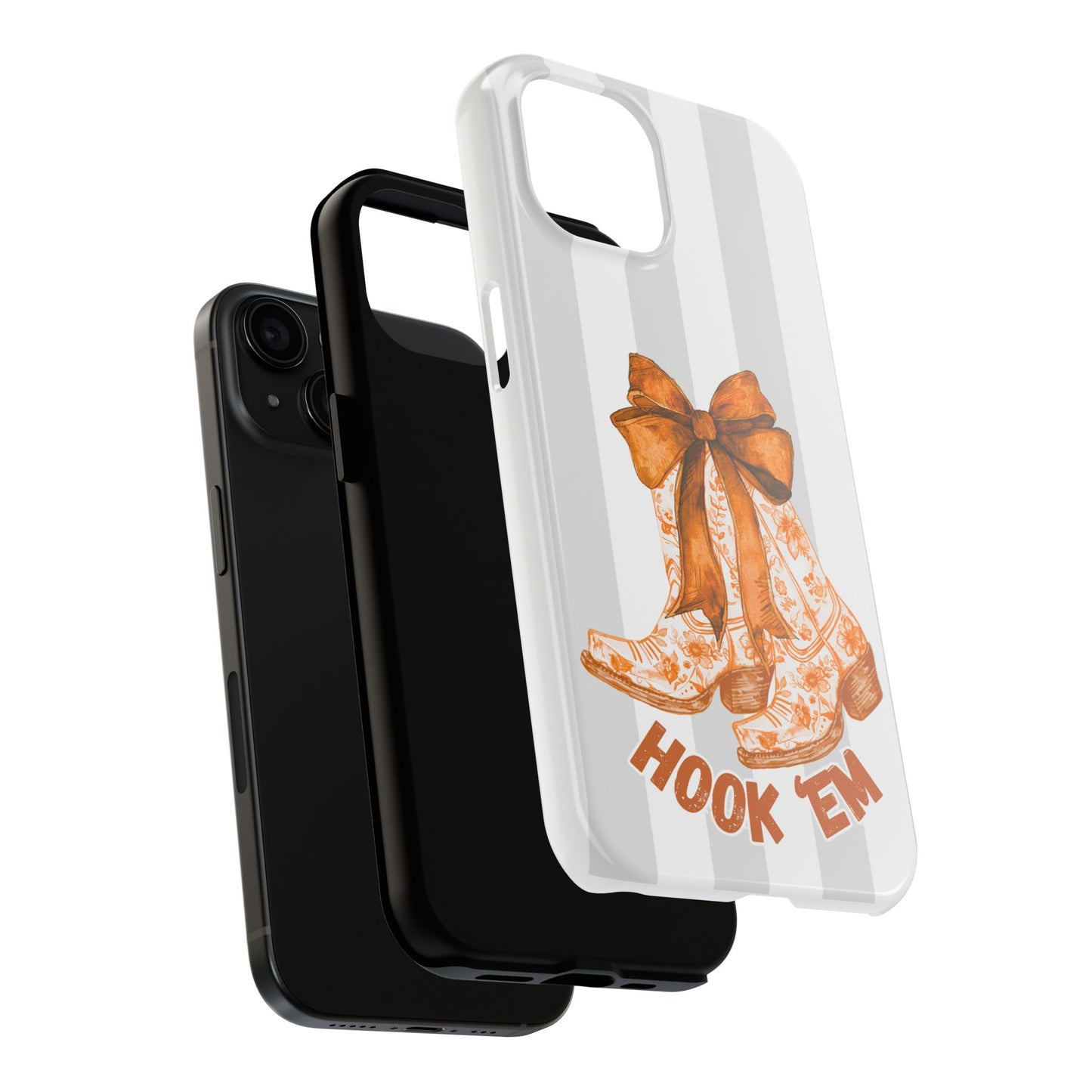 Texas Tough Phone Case, College Team Accessory, Longhorns, Graduation Gift, Student Gifts