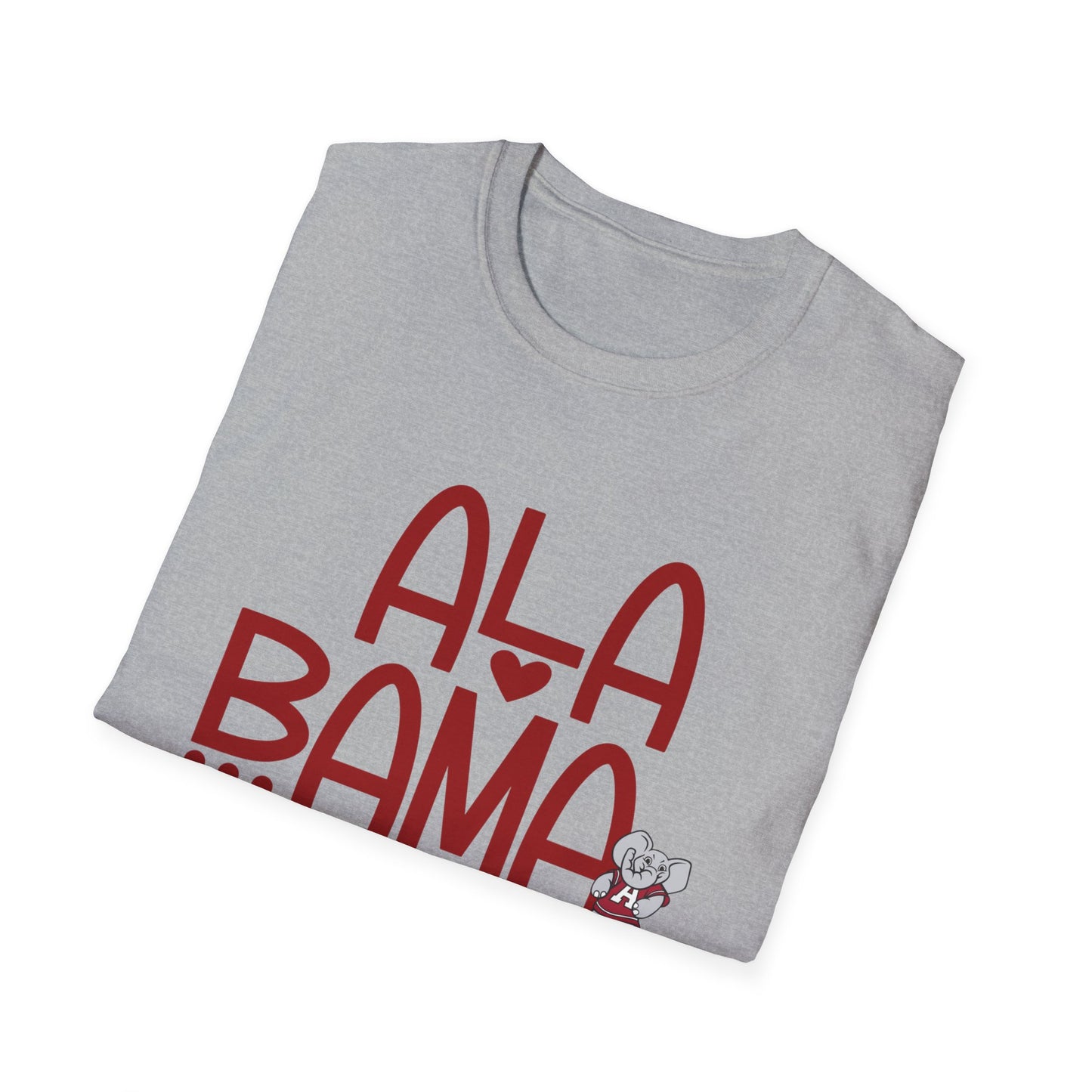 Alabama Tee | Southern Game Day Shirt | Cute Crimson Graphic T-Shirt | Alabama Pride Unisex Top | Gildan Softstyle | Game Day Gear