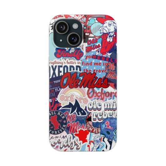 Ole Miss Pride Flexi Cases - Trendy Phone Cover for Fans, College Gear, Stylish Protection, Gift for Students, School Spirit Accessories