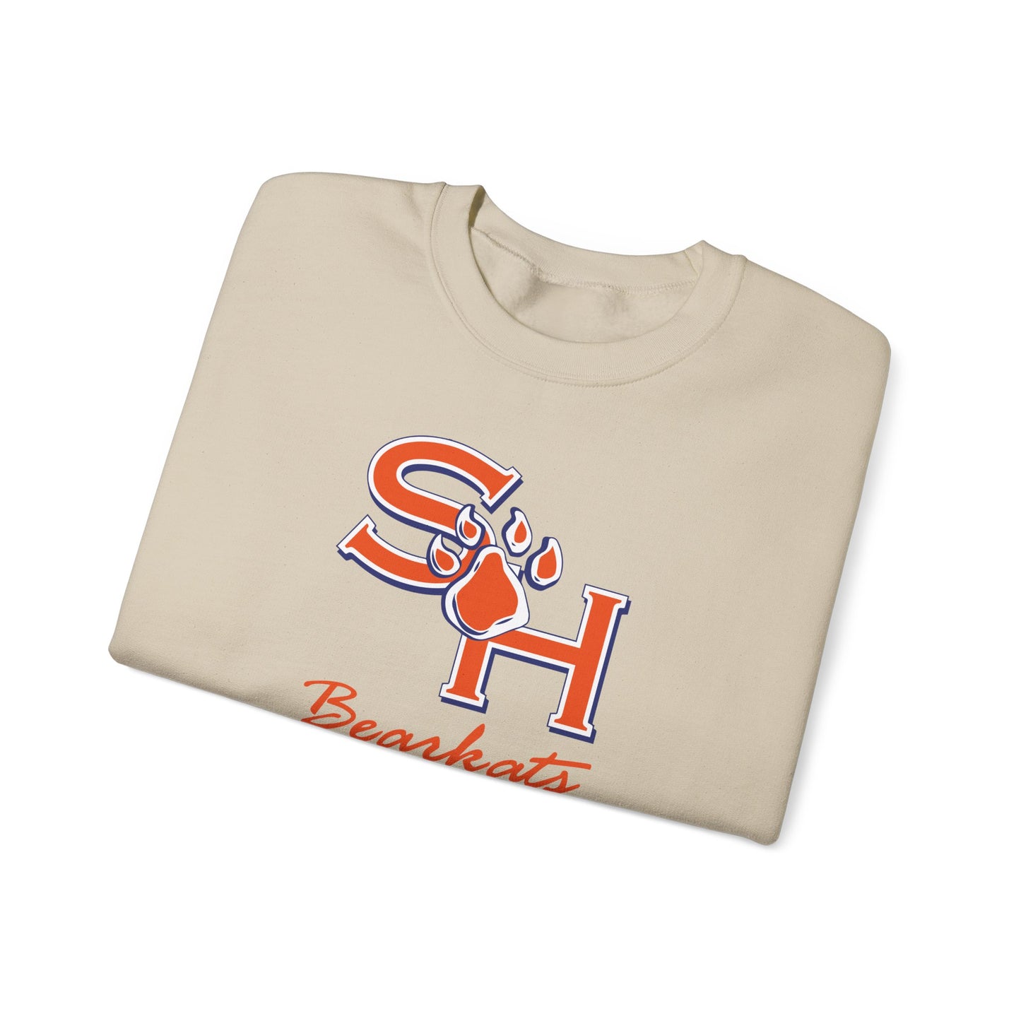Sam Houston State University Sweatshirt | Bearkat Sleeve Print, Sam Houston State Crewneck | Printed Sleeve Game Day Sweatshirt, Bearkats