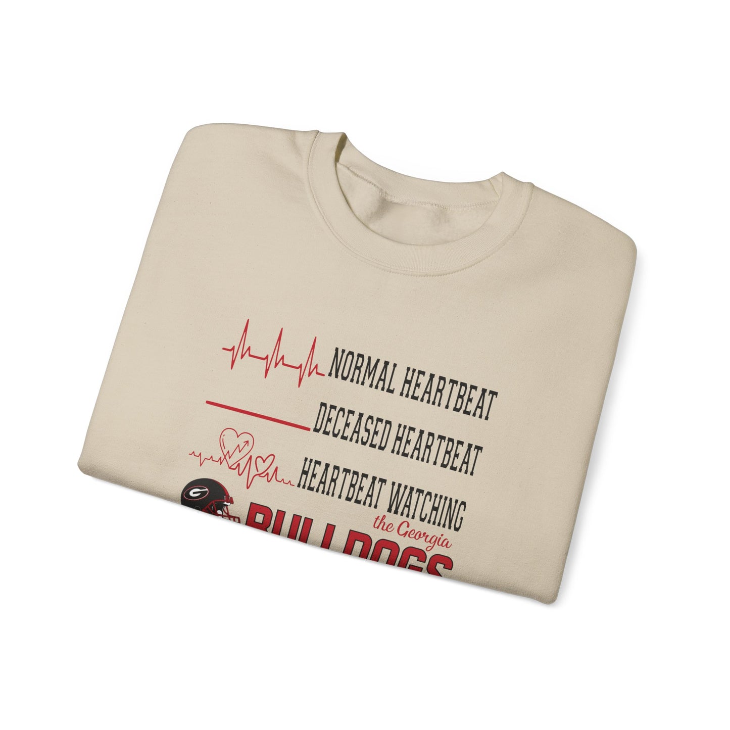 Georgia Bulldogs Heart Rate Shirt | Funny Game Day Tee | Normal, Deceased, and Georgia Bulldogs Heart Rate | College Football Shirt