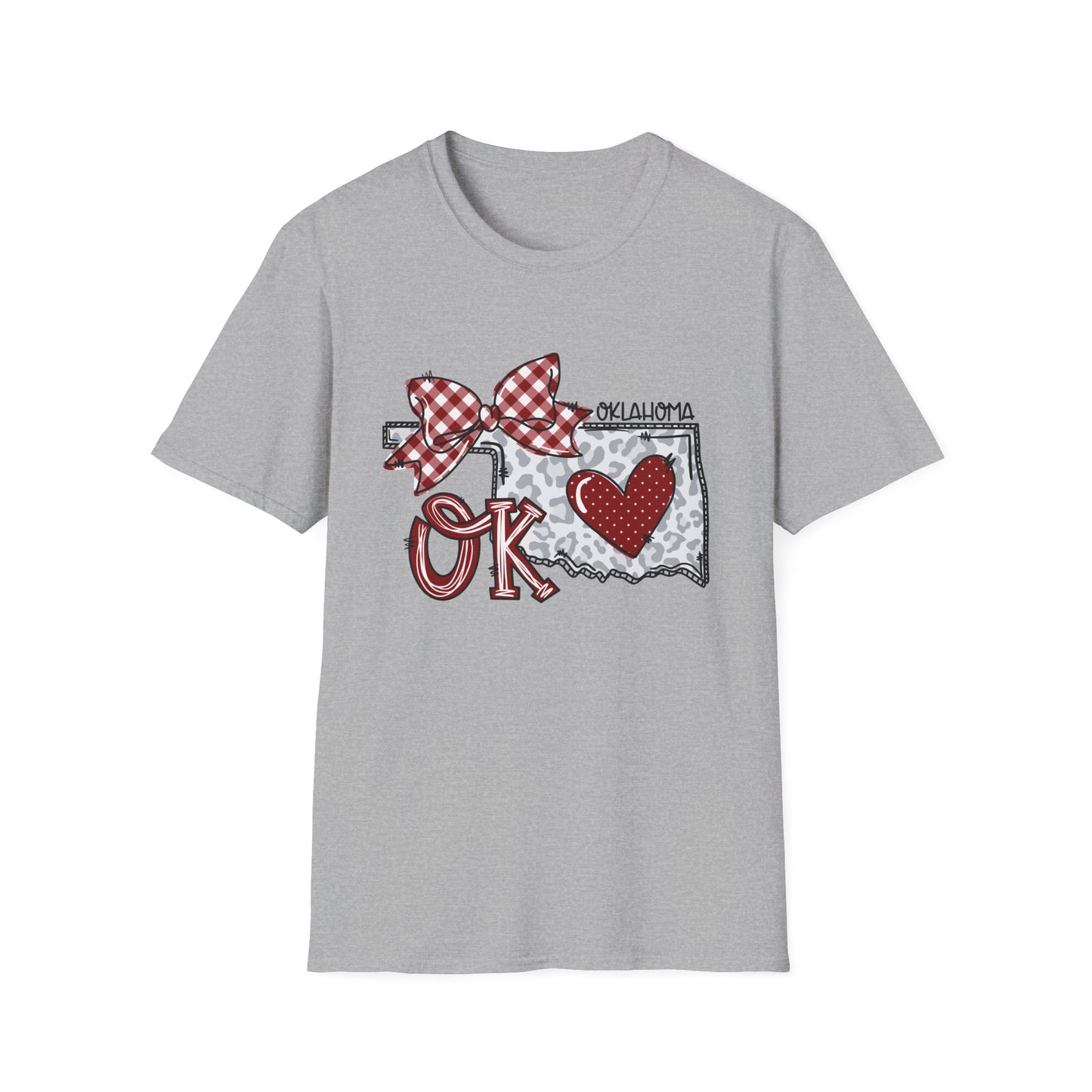 The University of Oklahoma, OU Love Softstyle T-Shirt, Unisex Graphic Tee, Perfect Gift for OU College, Casual Wear, Travel Souvenir