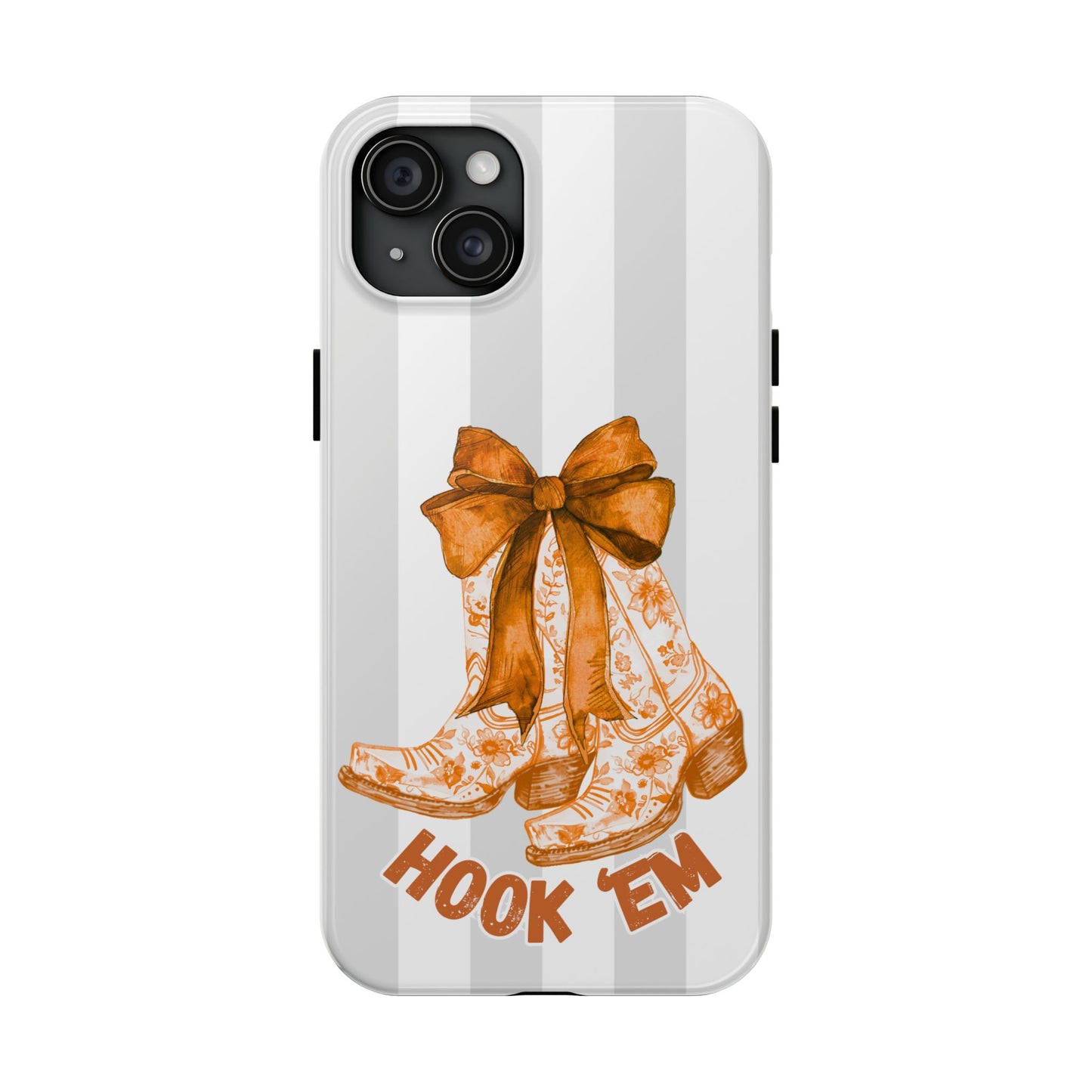 Texas Tough Phone Case, College Team Accessory, Longhorns, Graduation Gift, Student Gifts