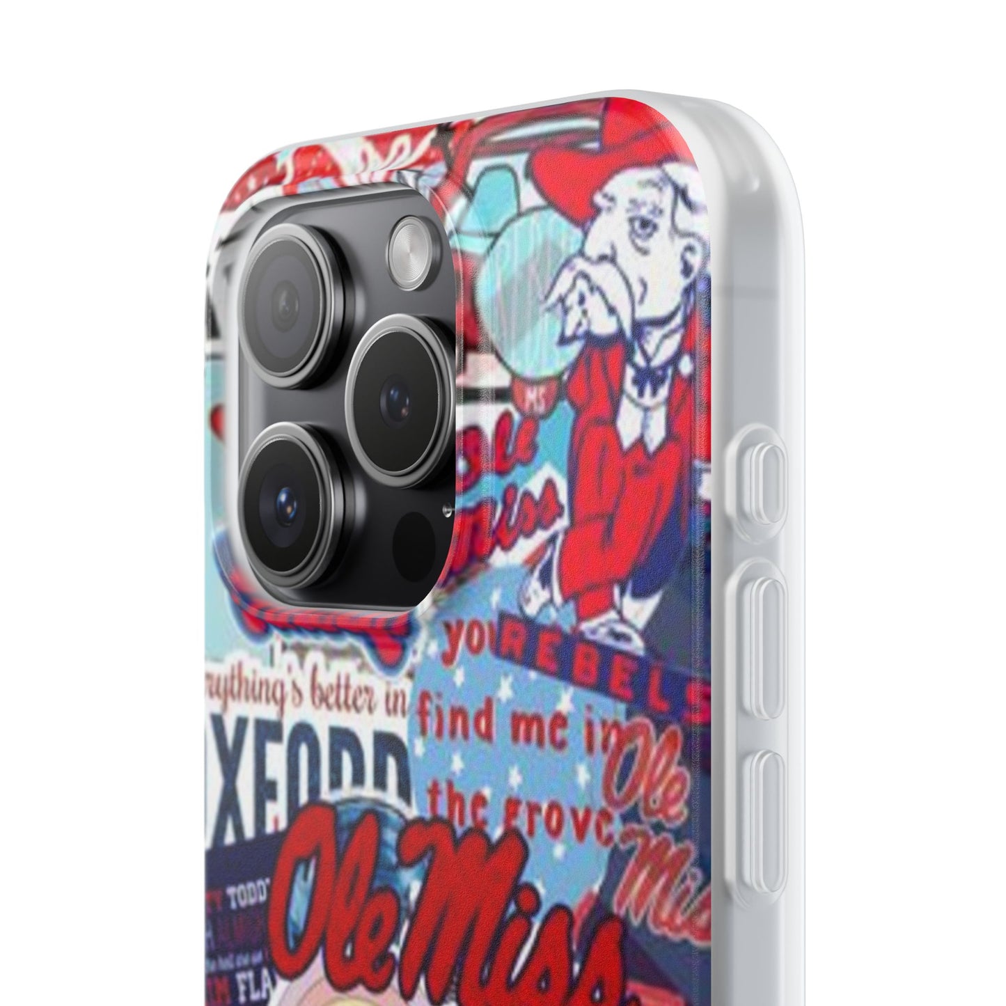 Ole Miss Pride Flexi Cases - Trendy Phone Cover for Fans, College Gear, Stylish Protection, Gift for Students, School Spirit Accessories