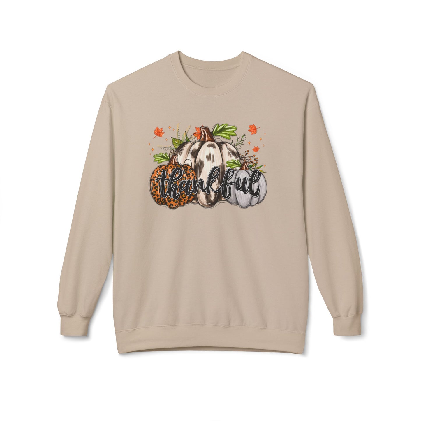 Fall Pumpkin Crewneck Sweatshirt, Thanksgiving, Pumpkin Sweatshirt, Grateful, Thankful, Blessed, Fall Apparel, Friendsgiving, Autumn