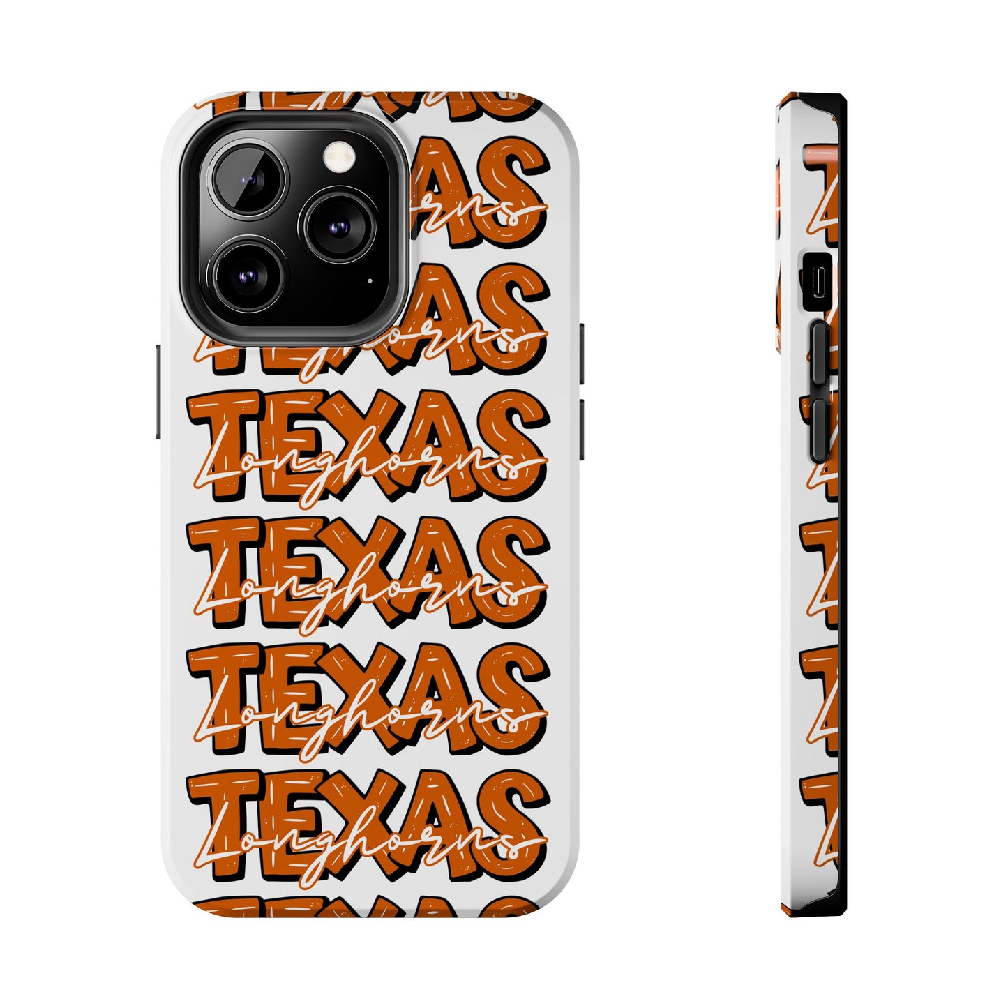 Texas Longhorn Tough Phone Case, Durable iPhone Cover for Texas Lovers, Unique Gift for Graduates, College Students, Southern Pride