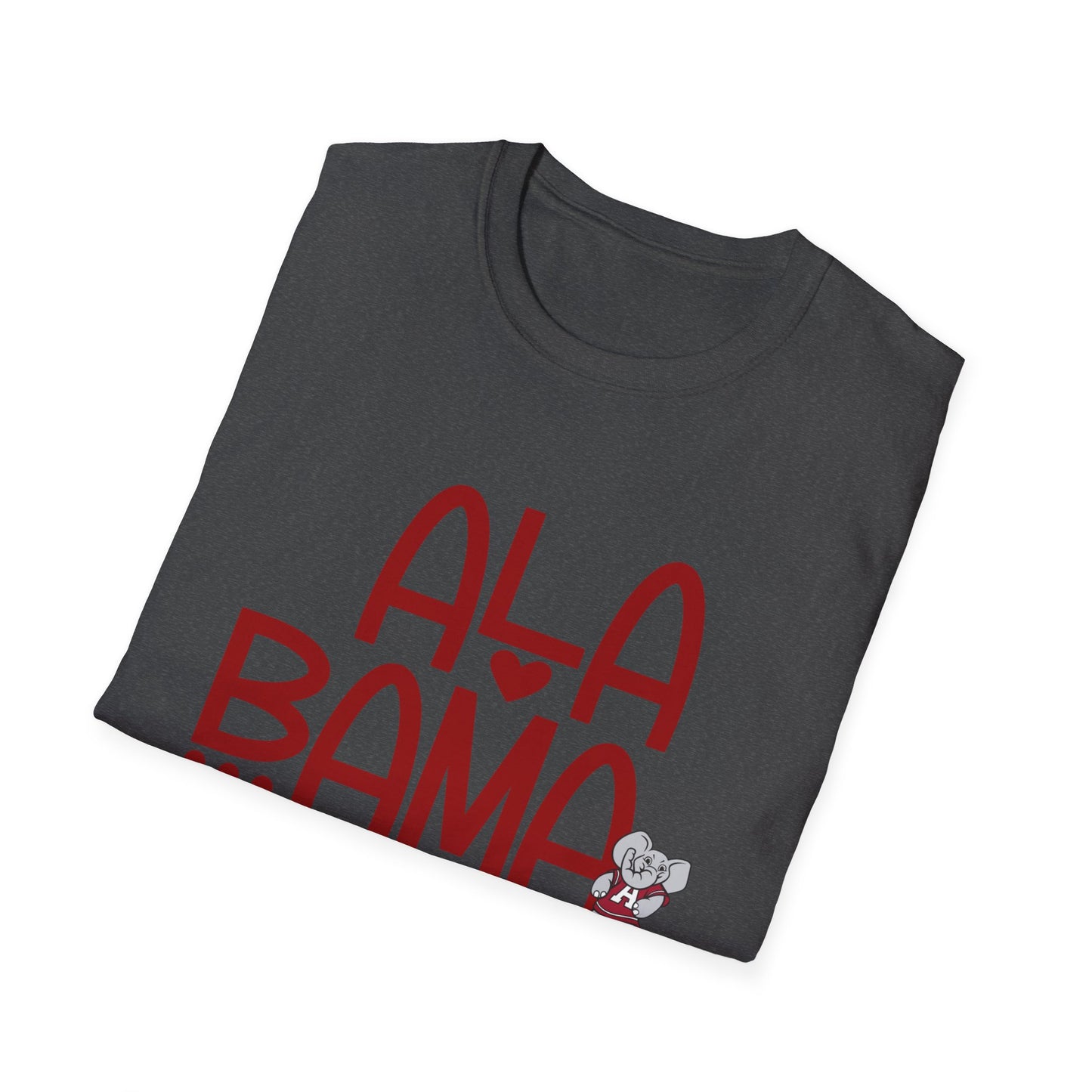 Alabama Tee | Southern Game Day Shirt | Cute Crimson Graphic T-Shirt | Alabama Pride Unisex Top | Gildan Softstyle | Game Day Gear
