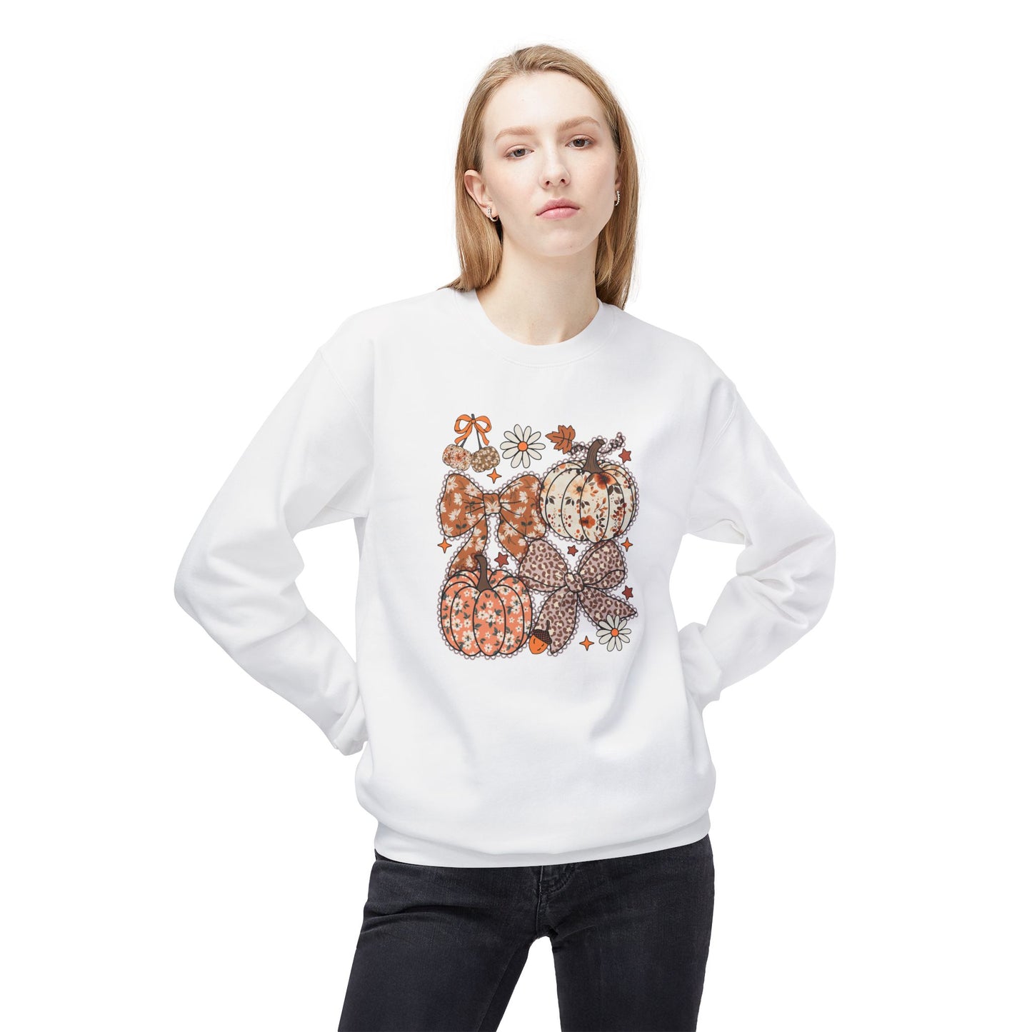 Fall Pumpkin Crewneck Sweatshirt, Thanksgiving, Pumpkin Sweatshirt, Fall Crewneck, Fall Apparel, Friendsgiving, Autumn