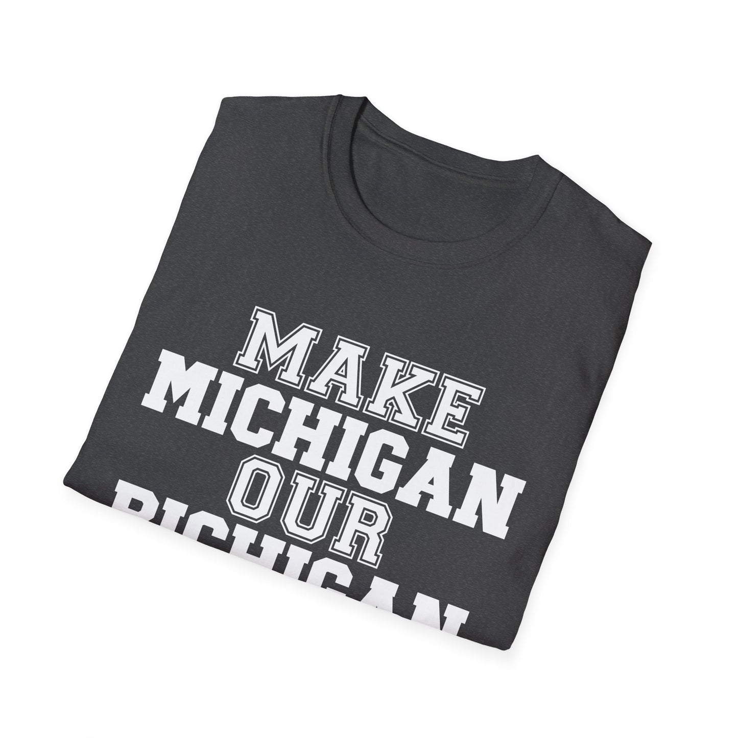 Ohio State vs. Michigan Rivalry Softstyle T-Shirt, Ohio State Fan Apparel, Make Michigan our Bichigan, Buckeyes