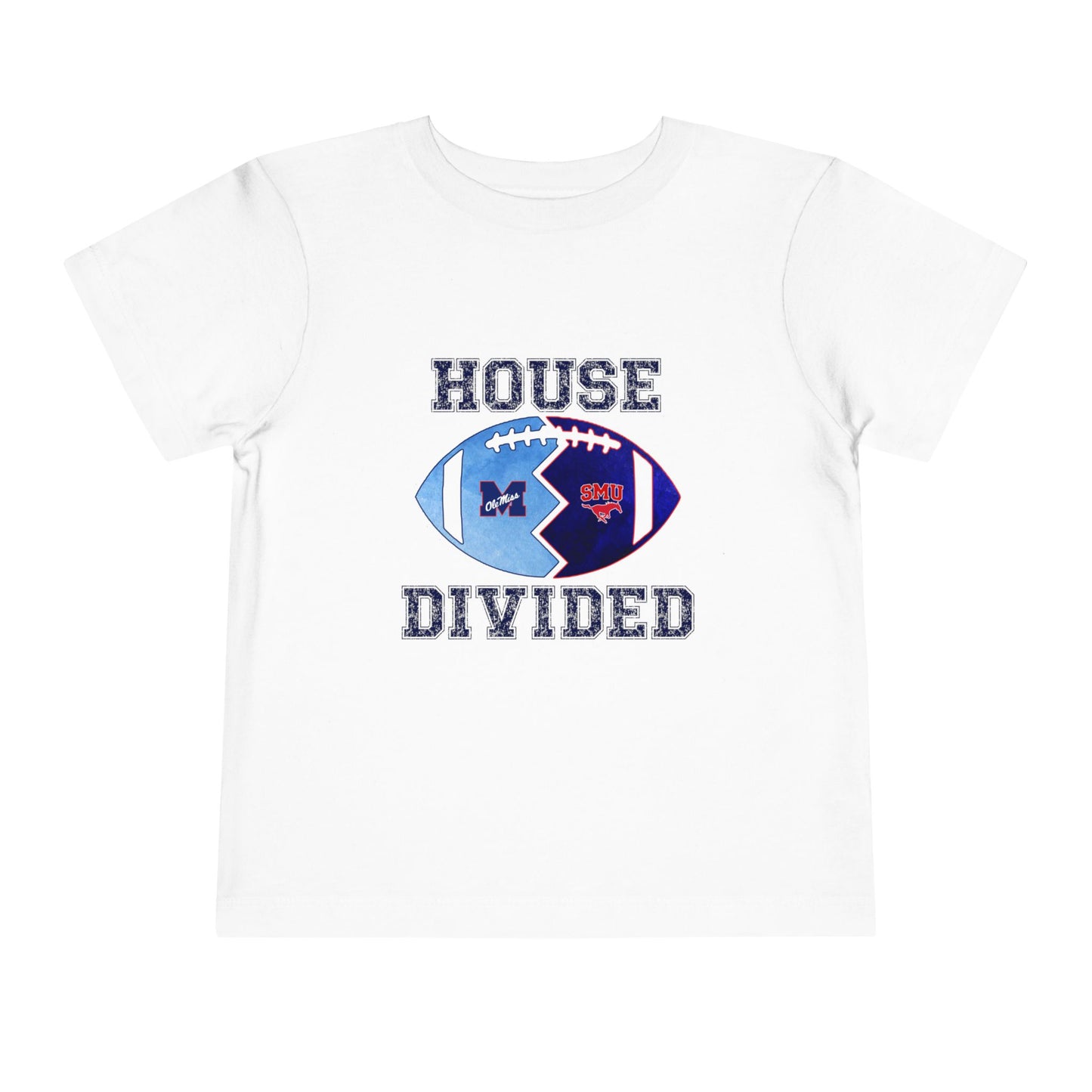 House Divided Toddler Shirt | Football Tee | Mixed College Family Shirt | Cute Game Day Outfit for Kids