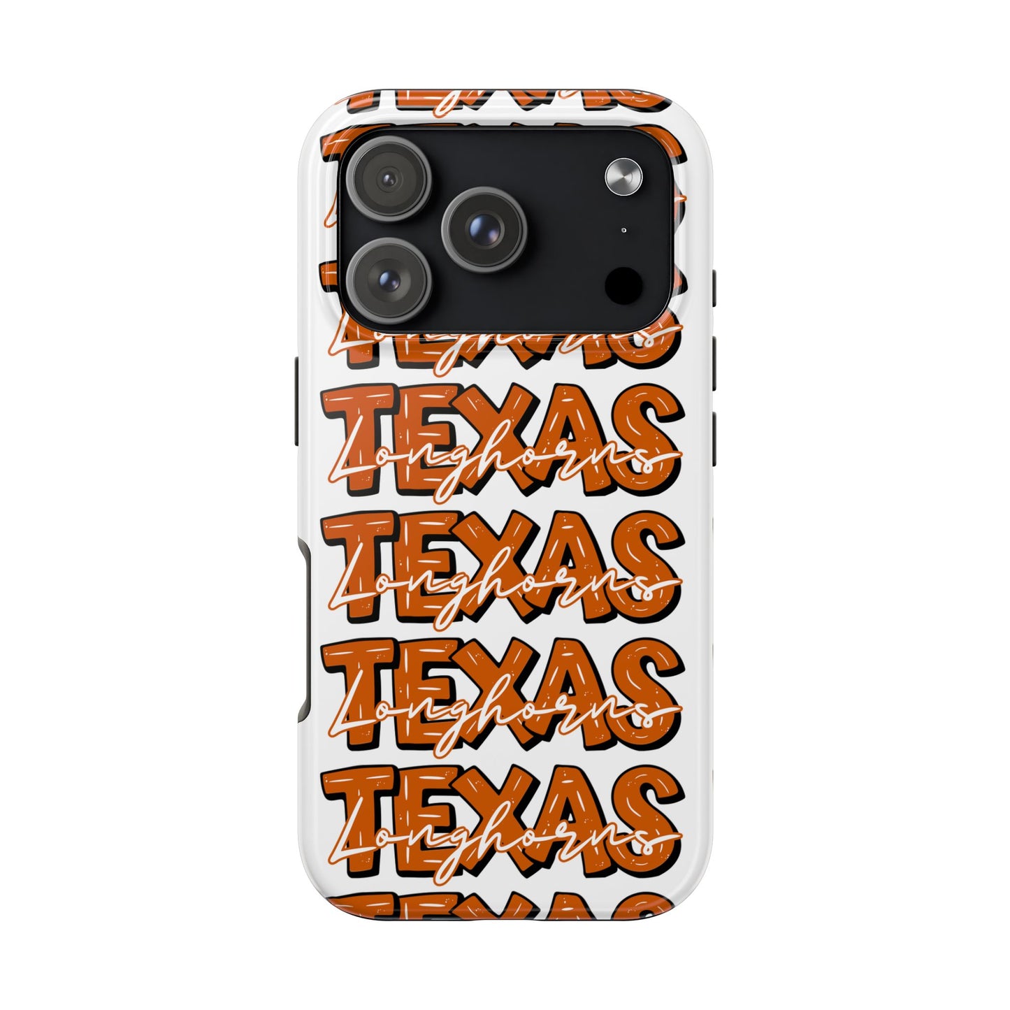 Texas Longhorn Tough Phone Case, Durable iPhone Cover for Texas Lovers, Unique Gift for Graduates, College Students, Southern Pride