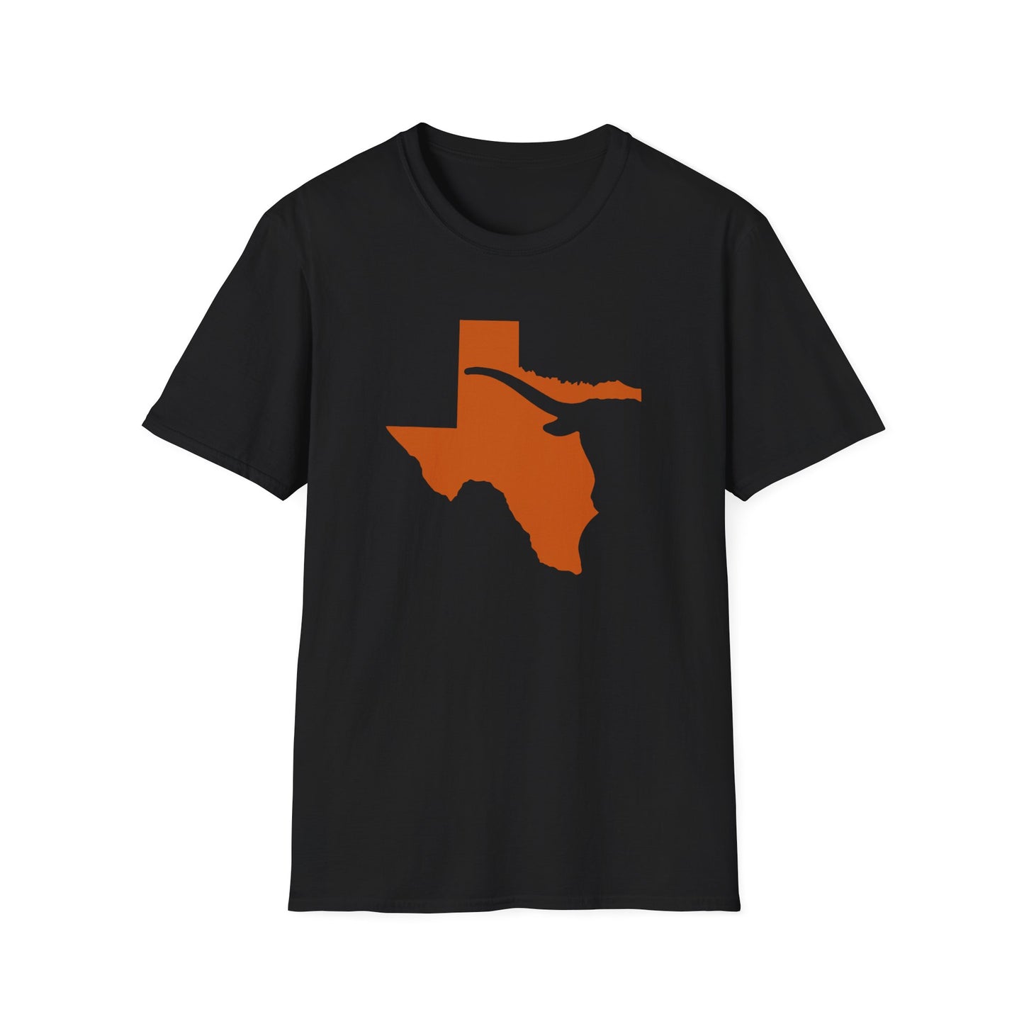 Texas Pride Tee | Burnt Orange State Outline Shirt | Southern Spirit Unisex Softstyle | Graduation Gift
