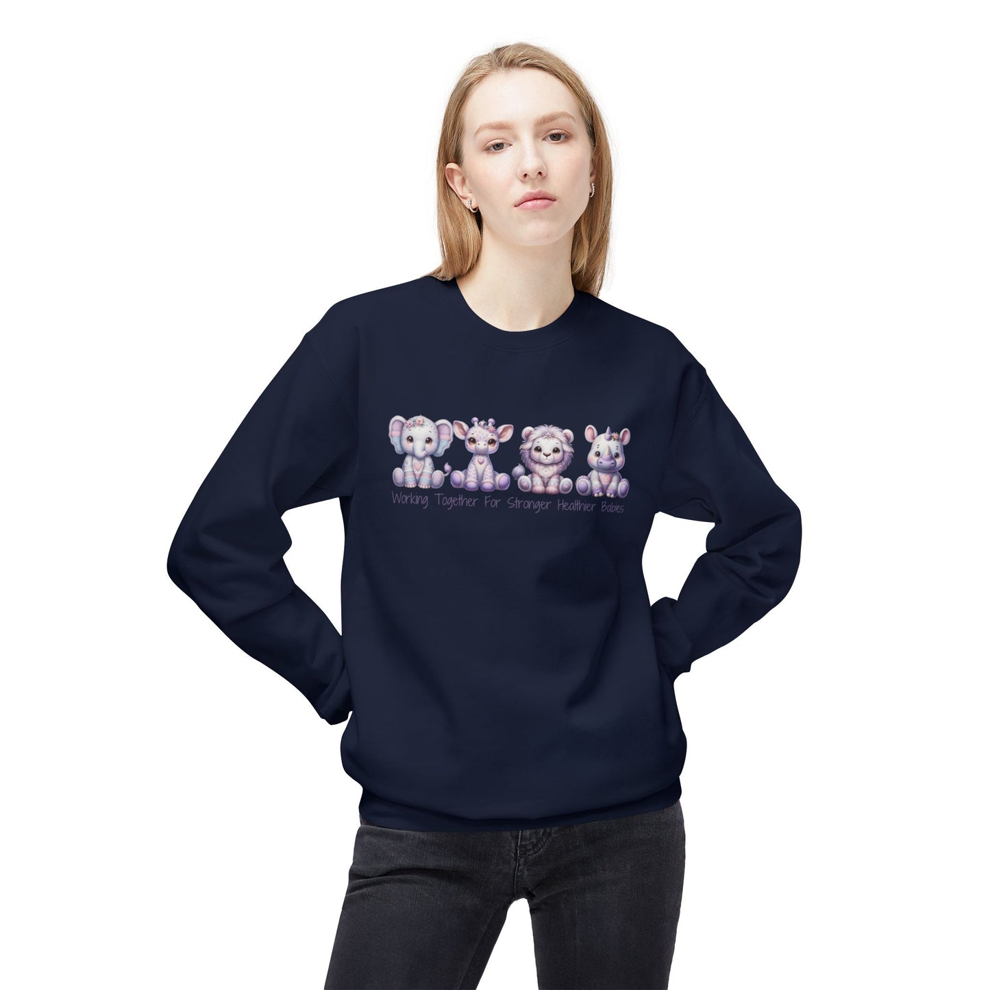 March of Dimes Crewneck Sweatshirt, Nurse Crewneck, Helping Tiny Babies